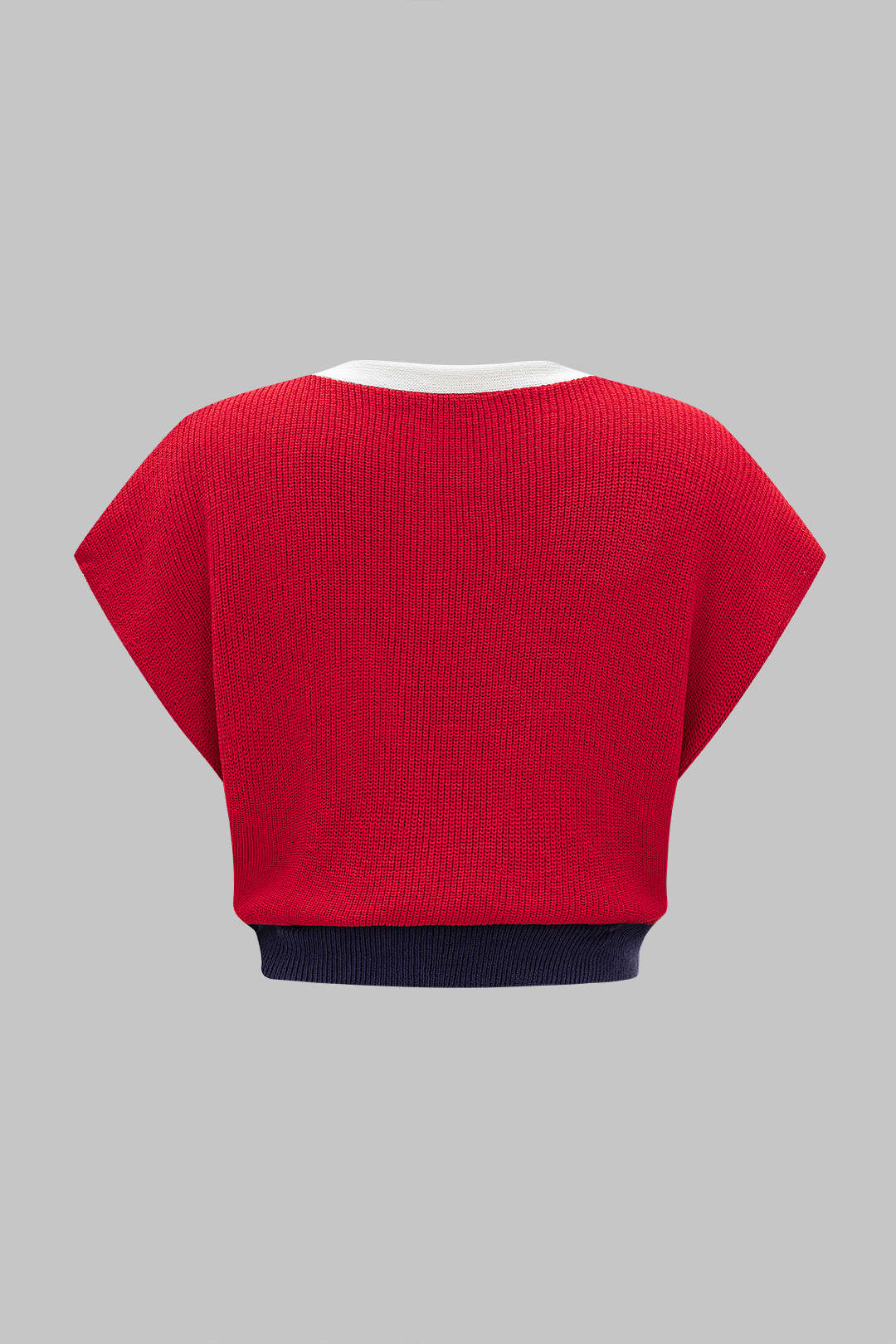 Blouse with contrasting buttons