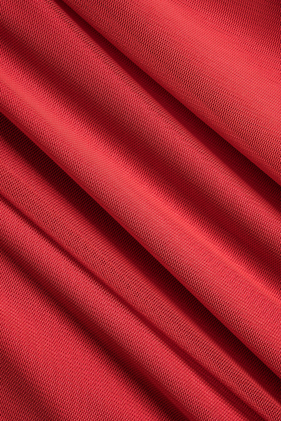 Mesh-Midikleid mit langen Ärmeln