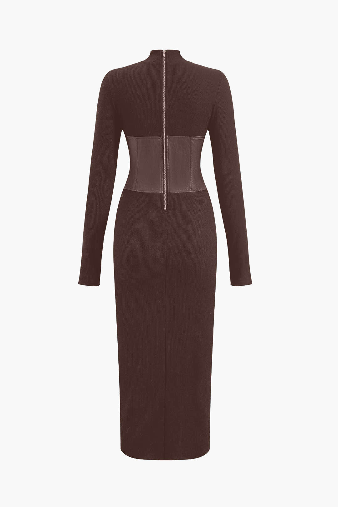Strapazierfähiges Midikleid aus Kunstleder