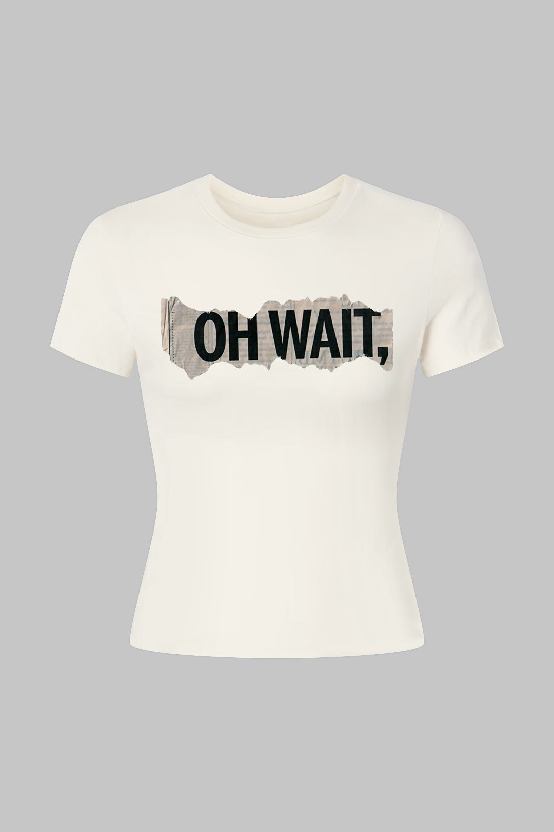 Natiné - T-Shirt z nadrukiem, okrągły dekolt