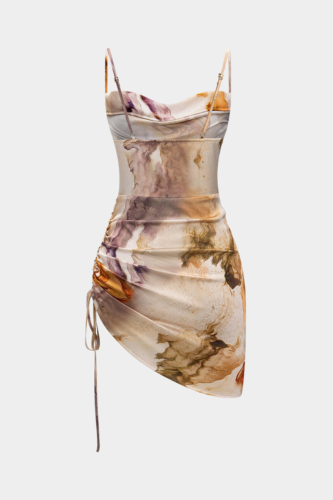 Sleeveless Watercolor Mini Dress