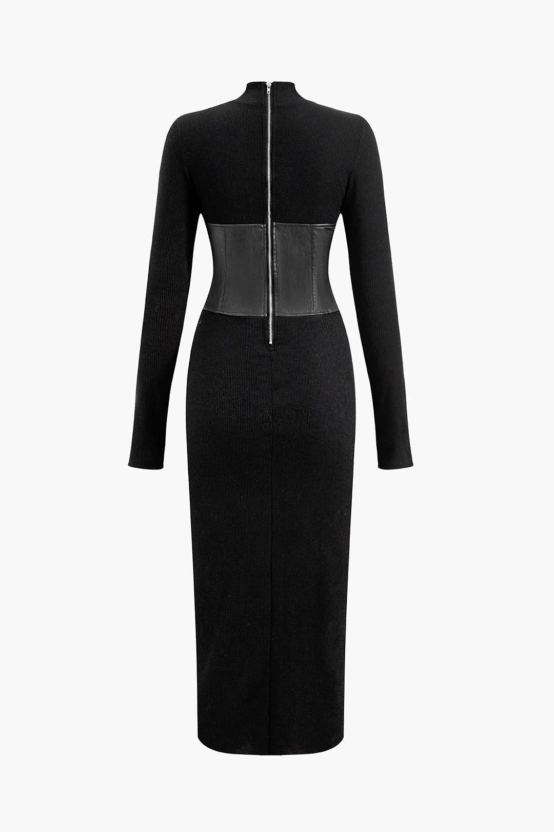 Strapazierfähiges Midikleid aus Kunstleder