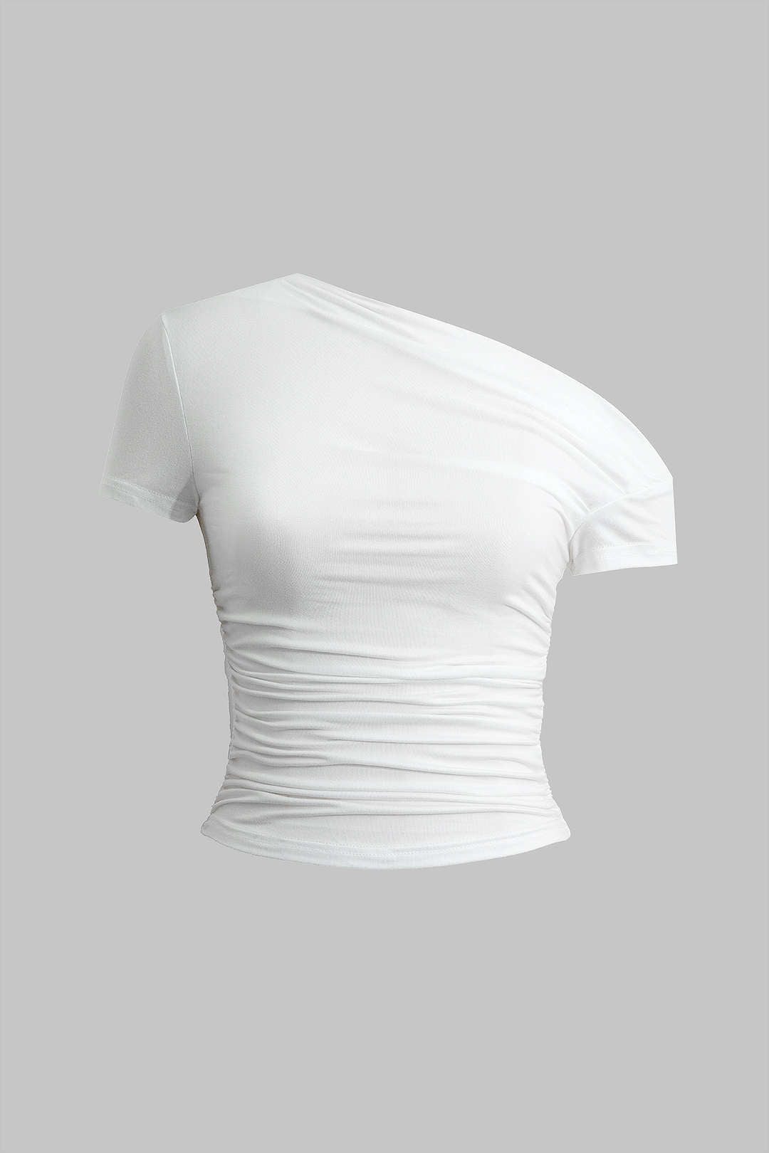 Asymmetrische Bluse mit Raffungen - Basismodell