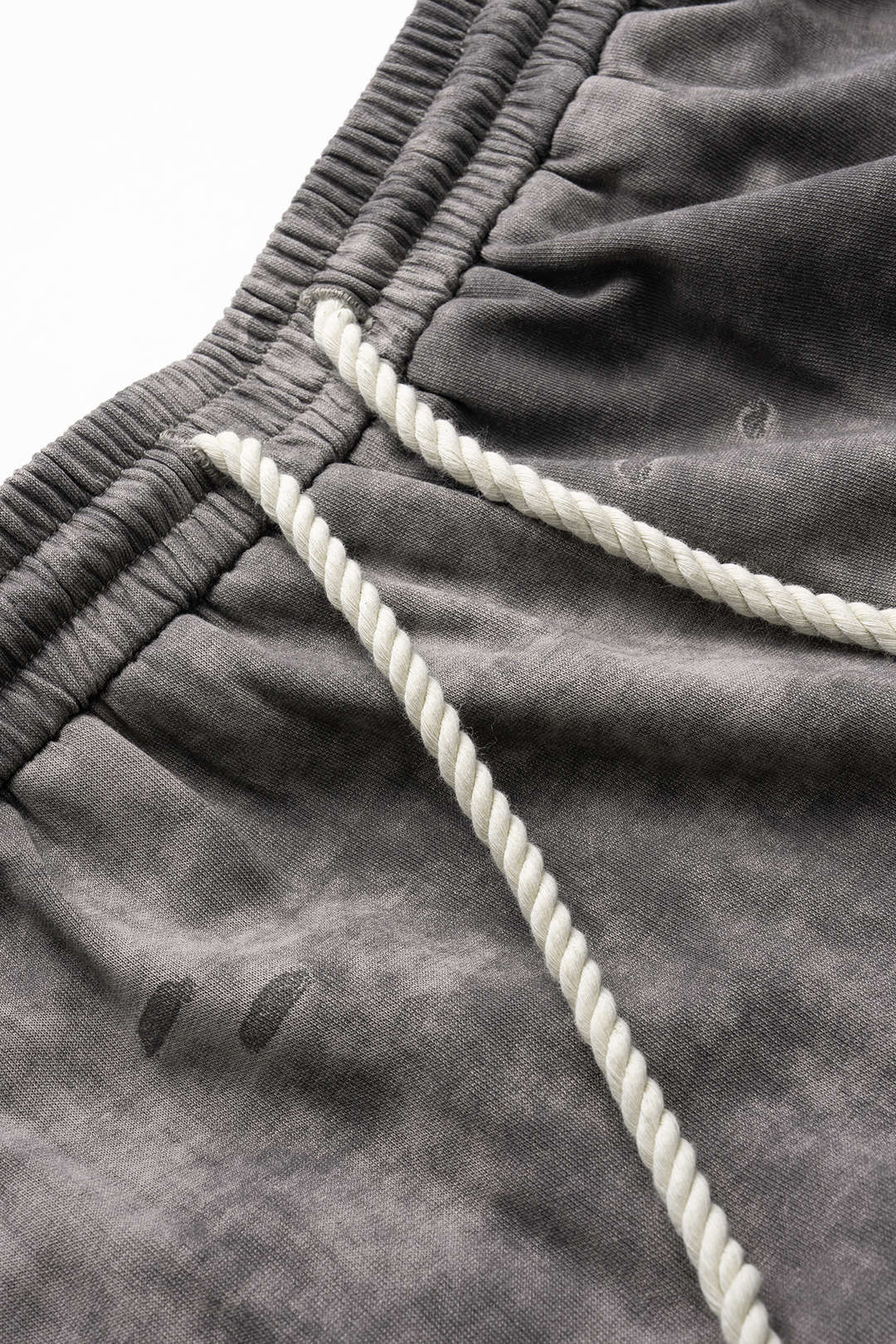 Washed High Waist, Tie, Wide Leg Trousers