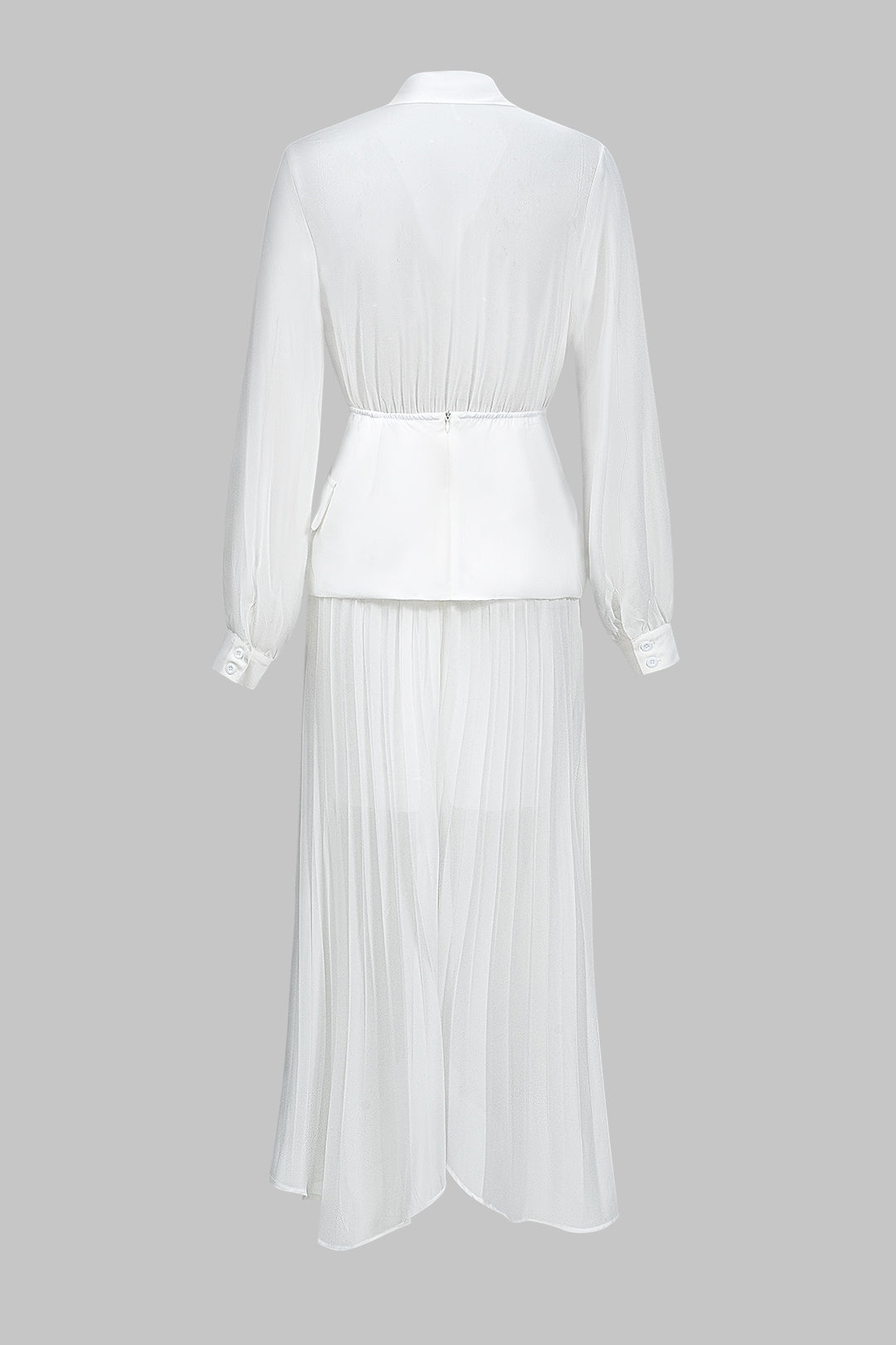 Midikleid mit Bindebändern und Schnürung