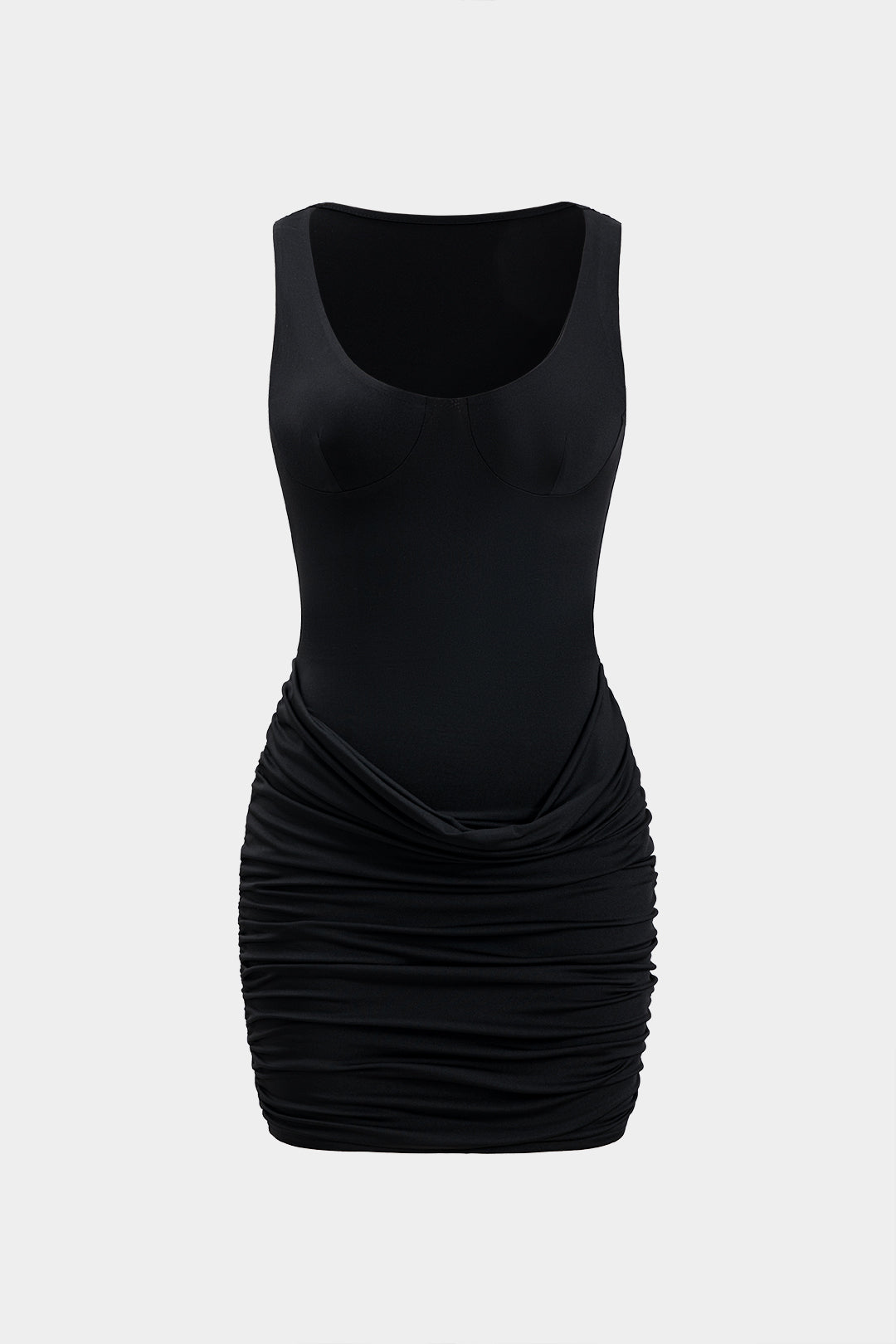 Sleeveless Mini Dress with Ruching