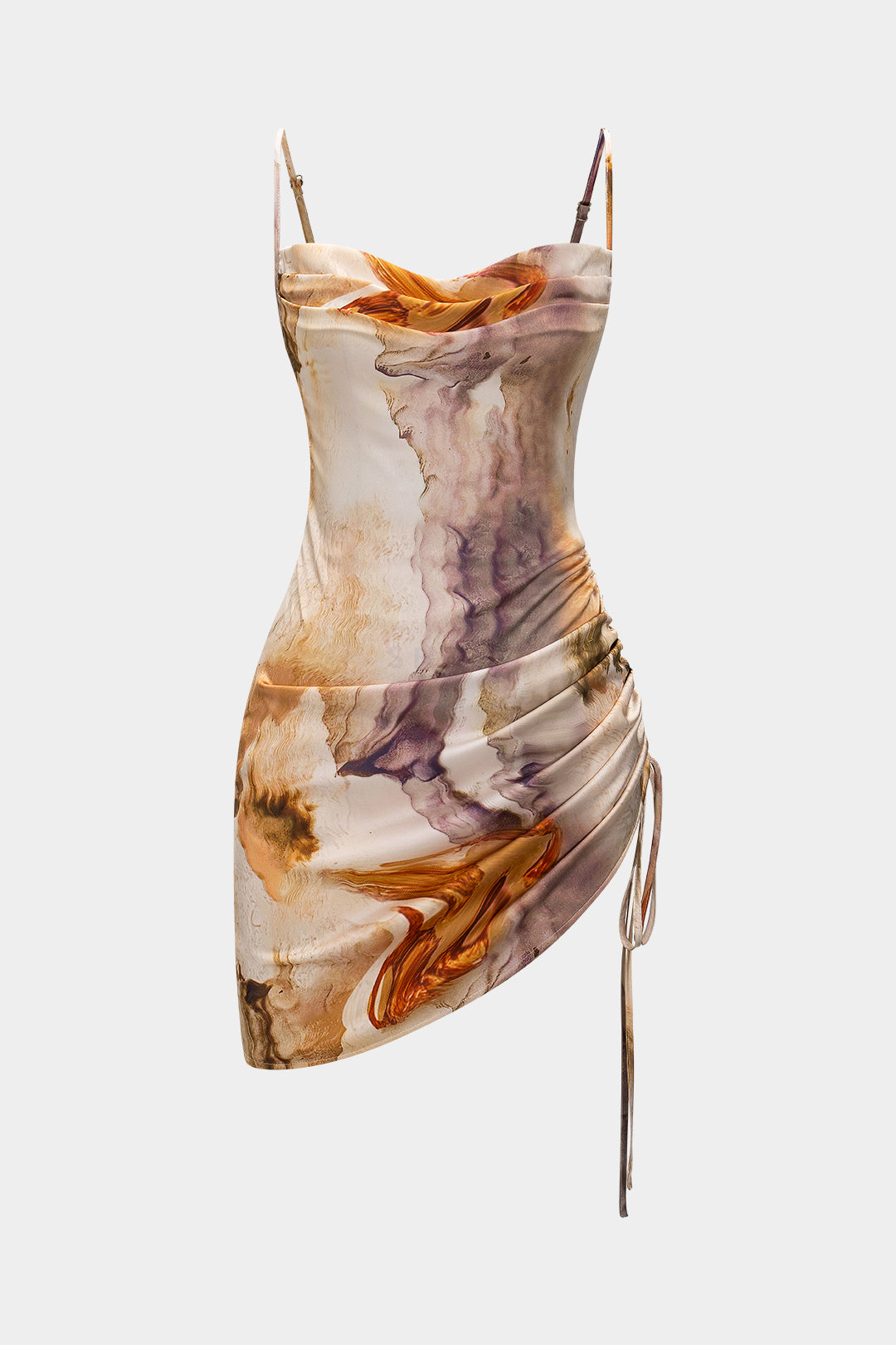 Sleeveless Watercolor Mini Dress