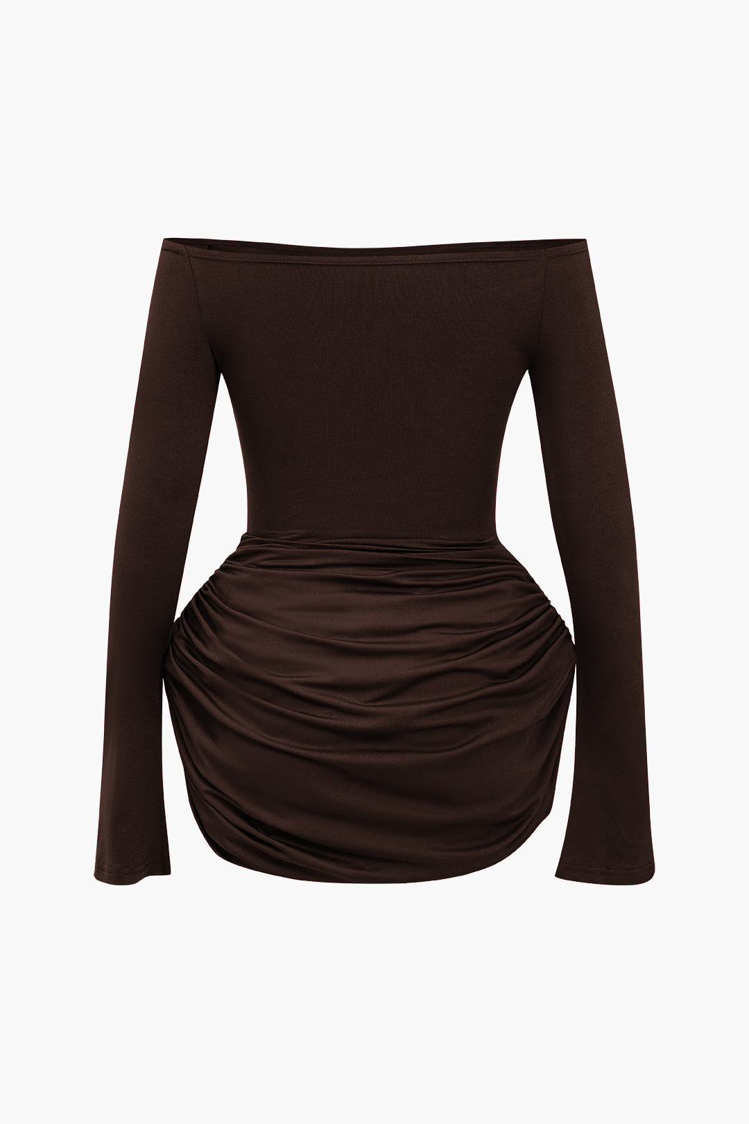 One Shoulder Ruched Mini Dress