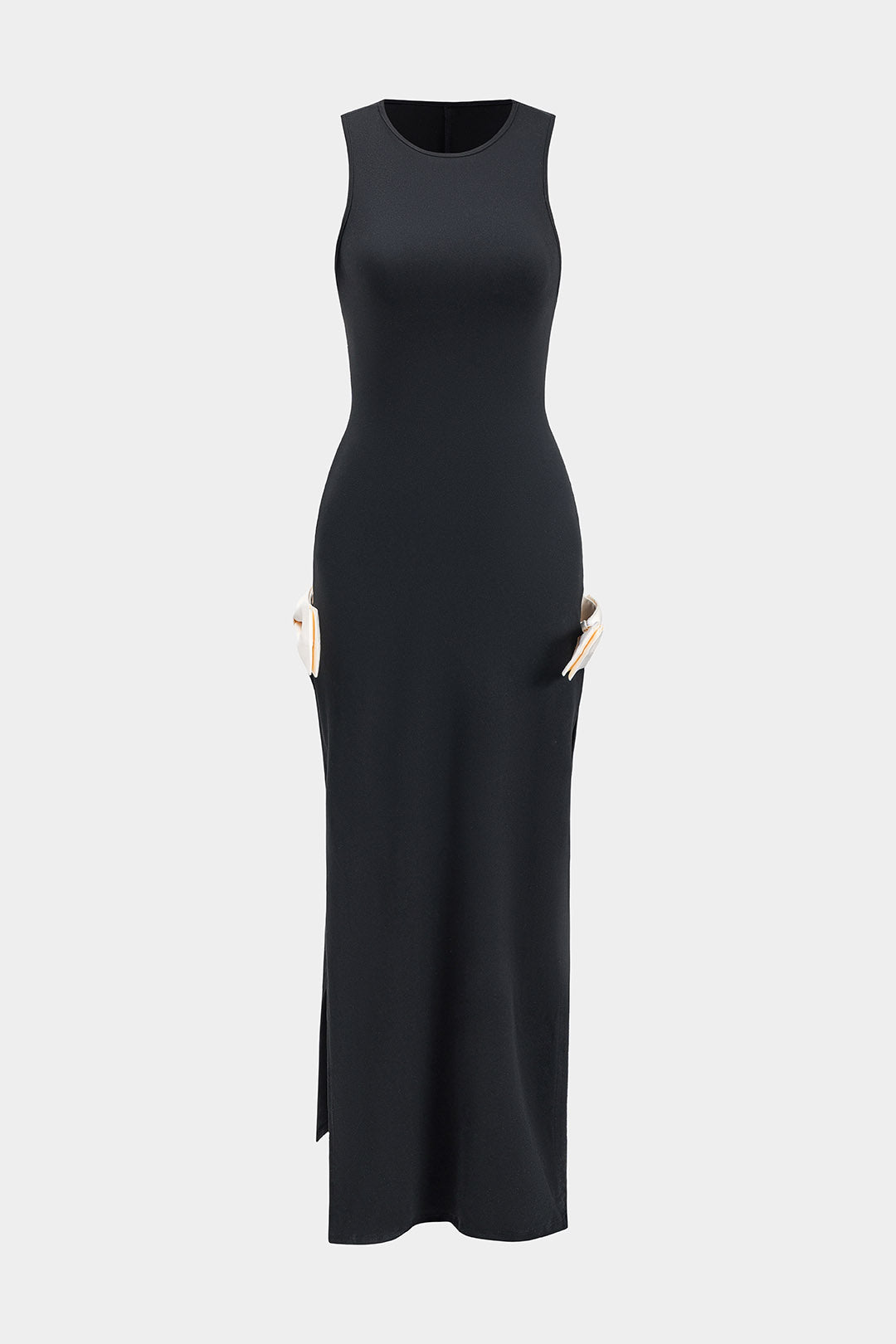 Ärmelloses Maxikleid mit Schlitz