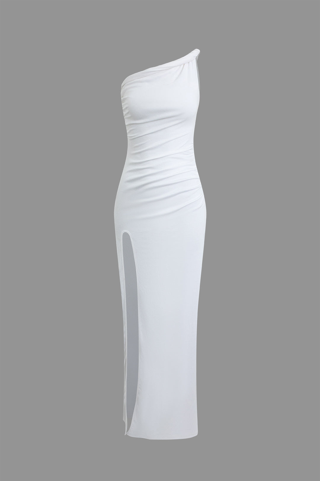 Asymmetrisches Maxikleid mit Schlitz
