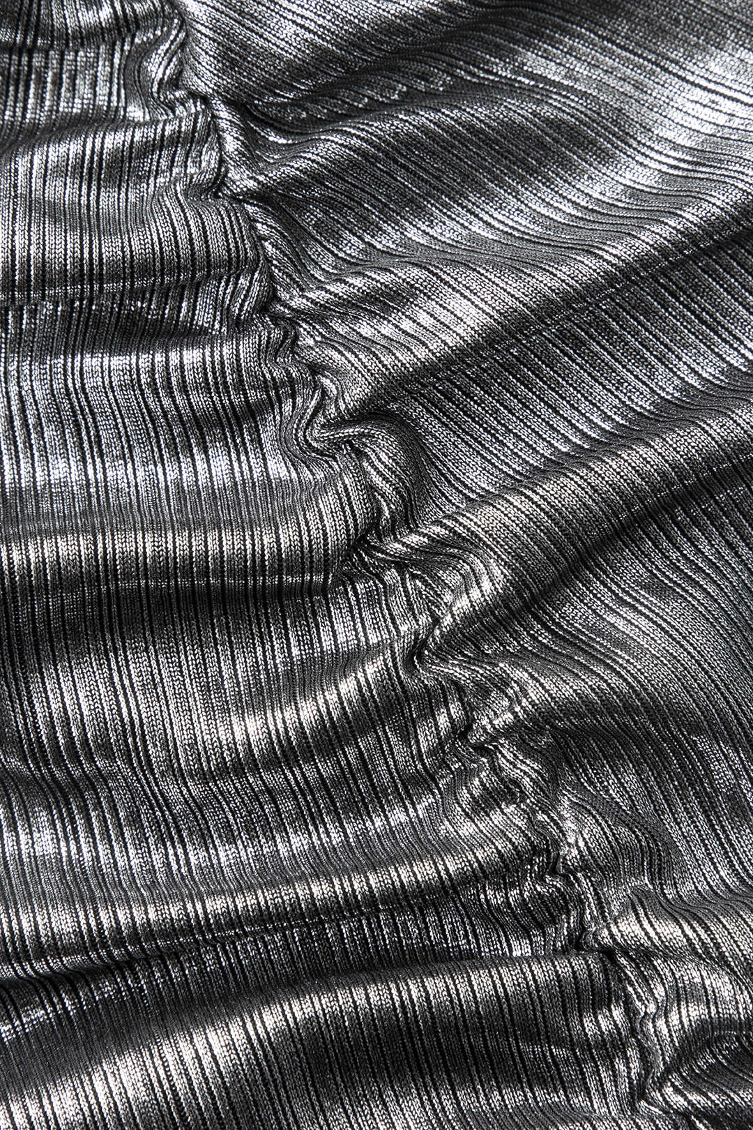 Metallic Midi Dress with Slit