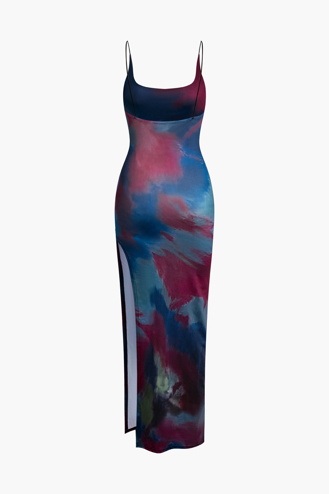 Natiné – Midi Sukienka Bez Pleców Tie Dye