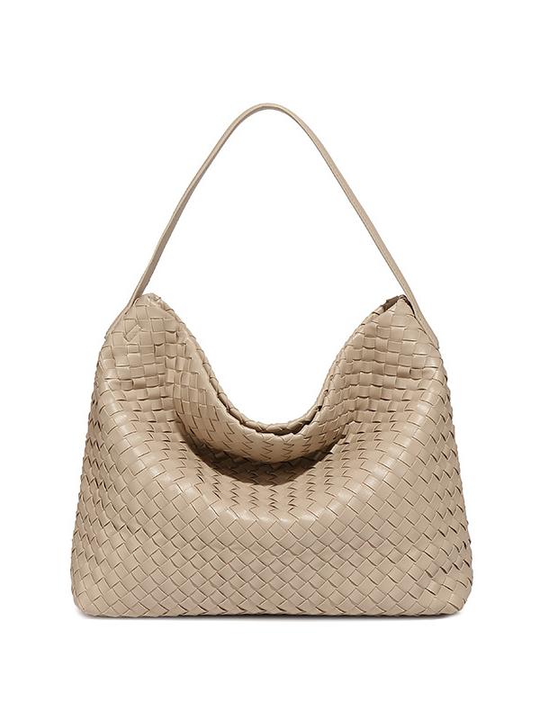 Spacious Woven Shoulder Crossbody Bag