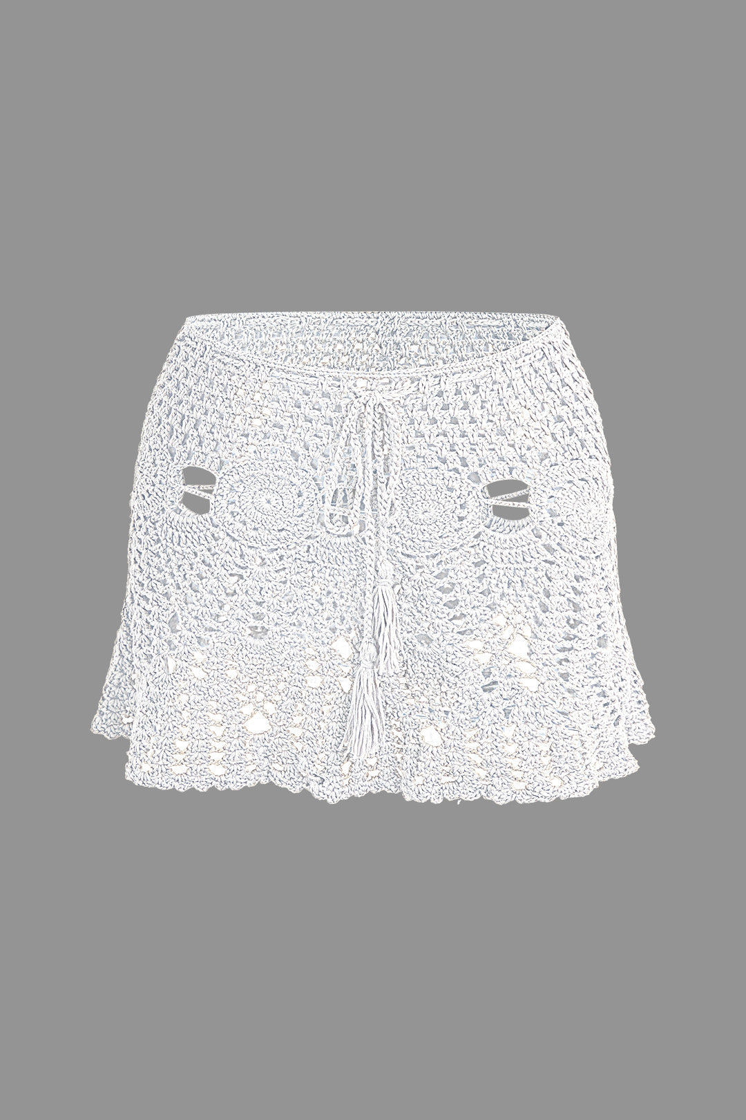 Natiné - Zestaw: Szydełkowy Top Halter i Mini Spódnica