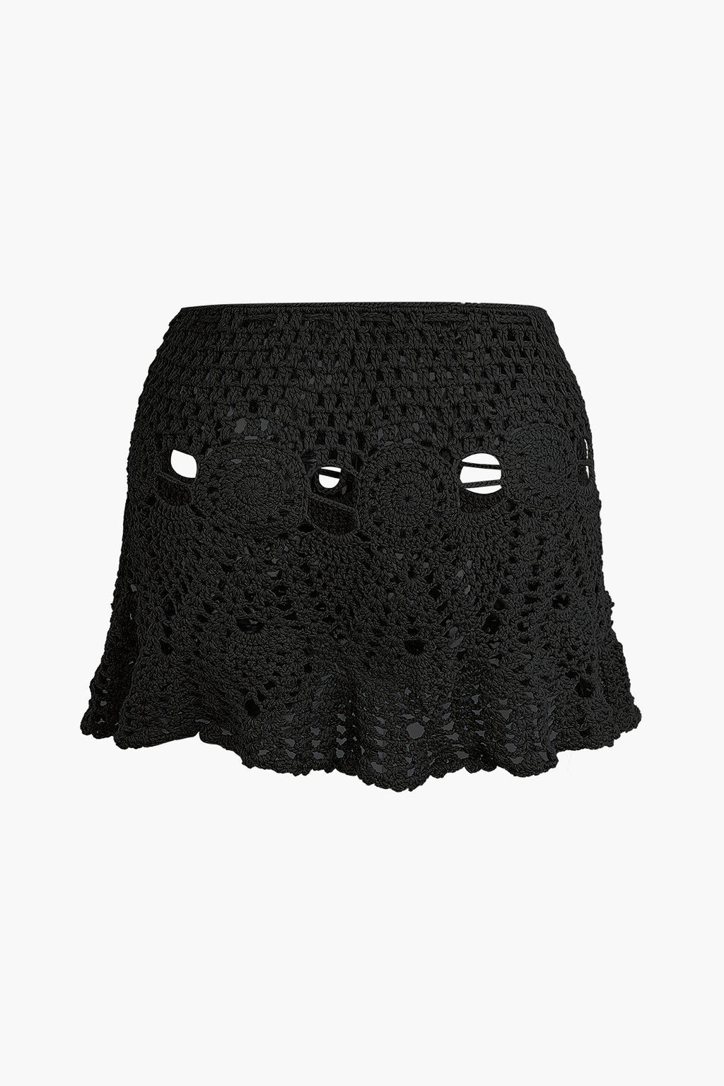 Natiné - Zestaw: Szydełkowy Top Halter i Mini Spódnica
