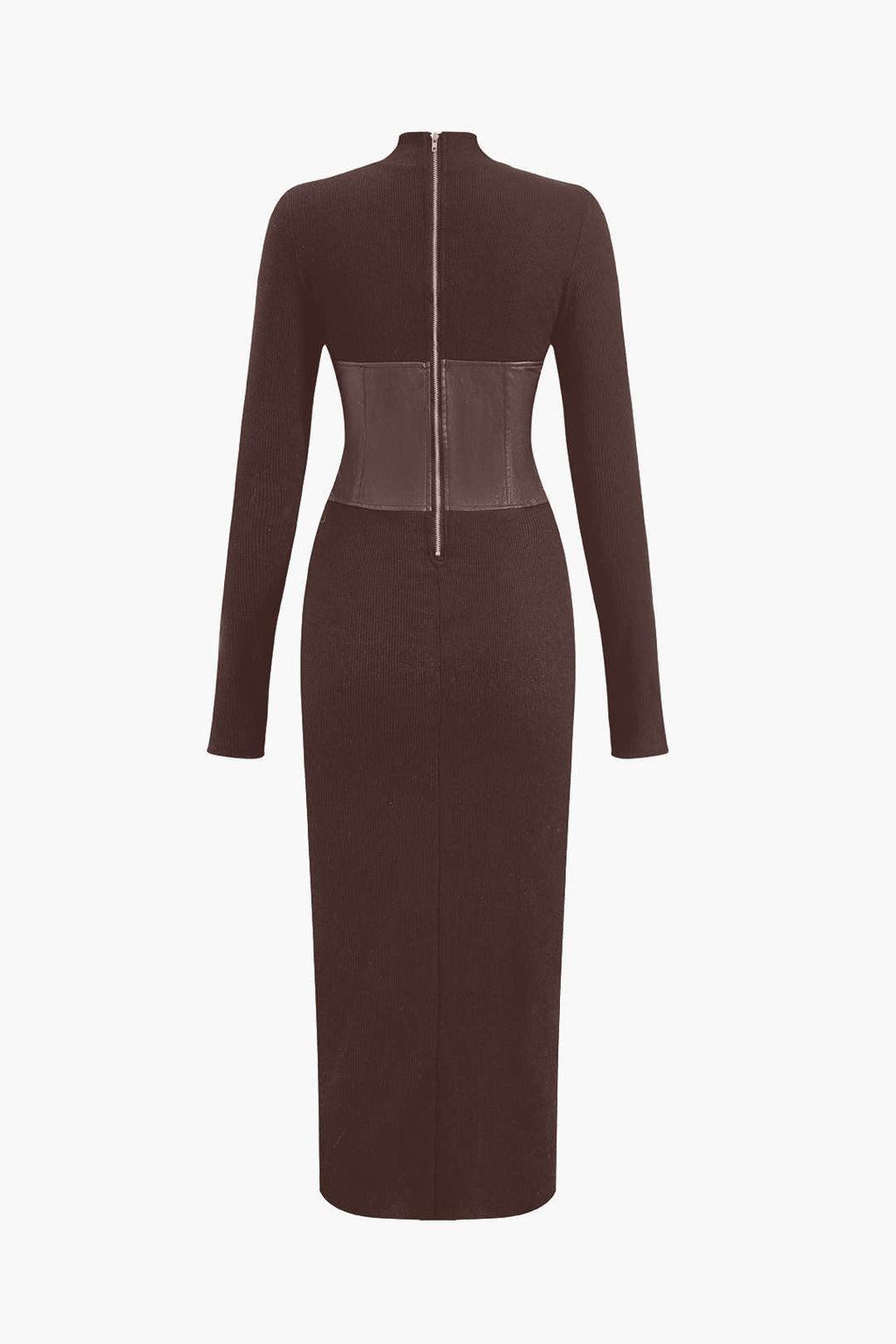 Strapazierfähiges Midikleid aus Kunstleder
