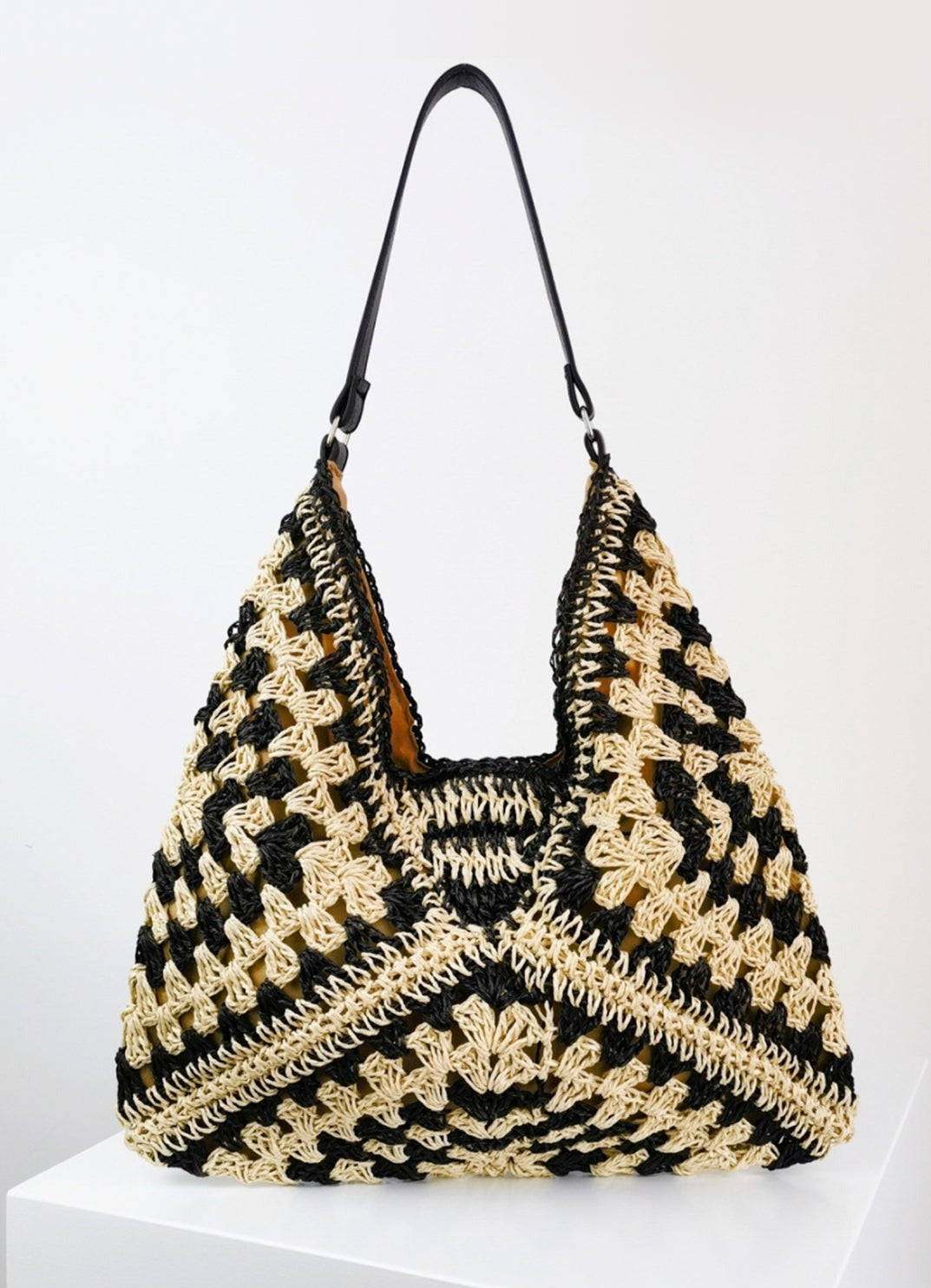 Bicolor Crocheted Bag