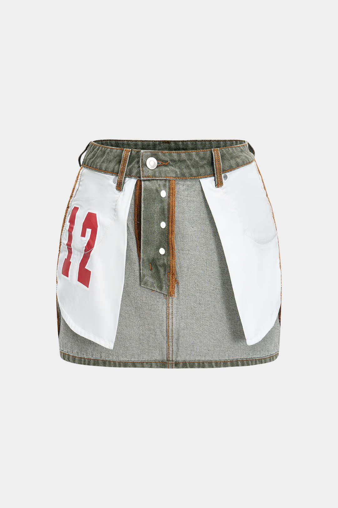Natiné - Odwracalna Mini Spódnica Jeansowa