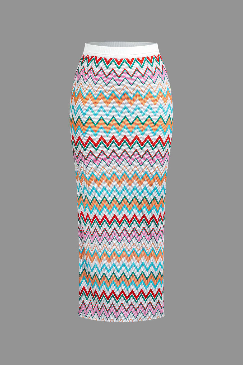 Natiné - Kontrastowy Top V i Rozkloszowana Maxi