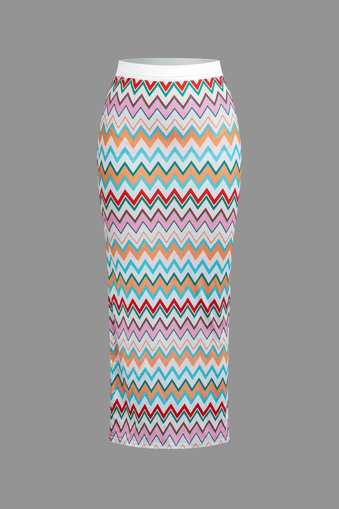 Natiné - Kontrastowy Top V i Rozkloszowana Maxi