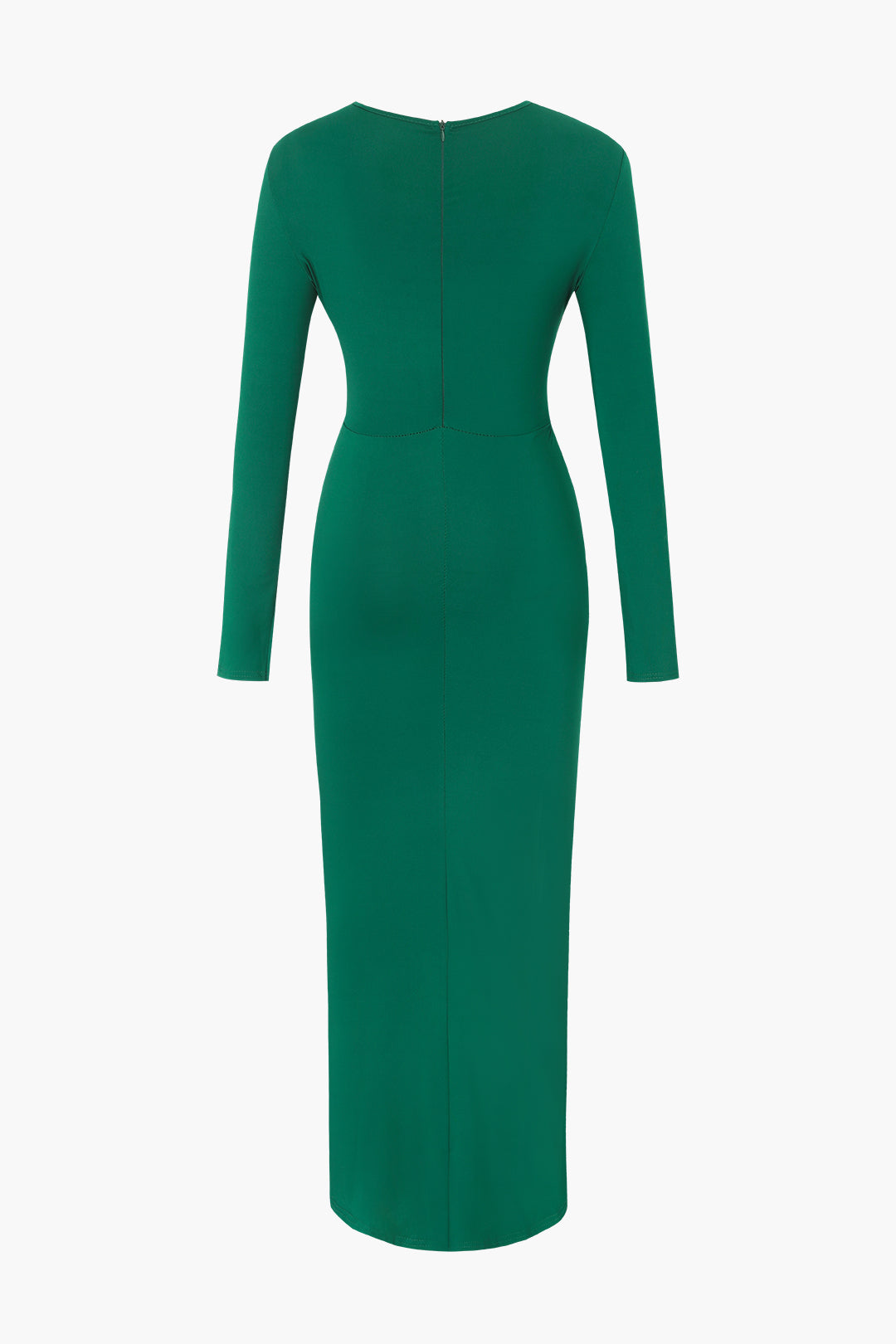 Midi Dress with Cut-Out and Long Sleeves