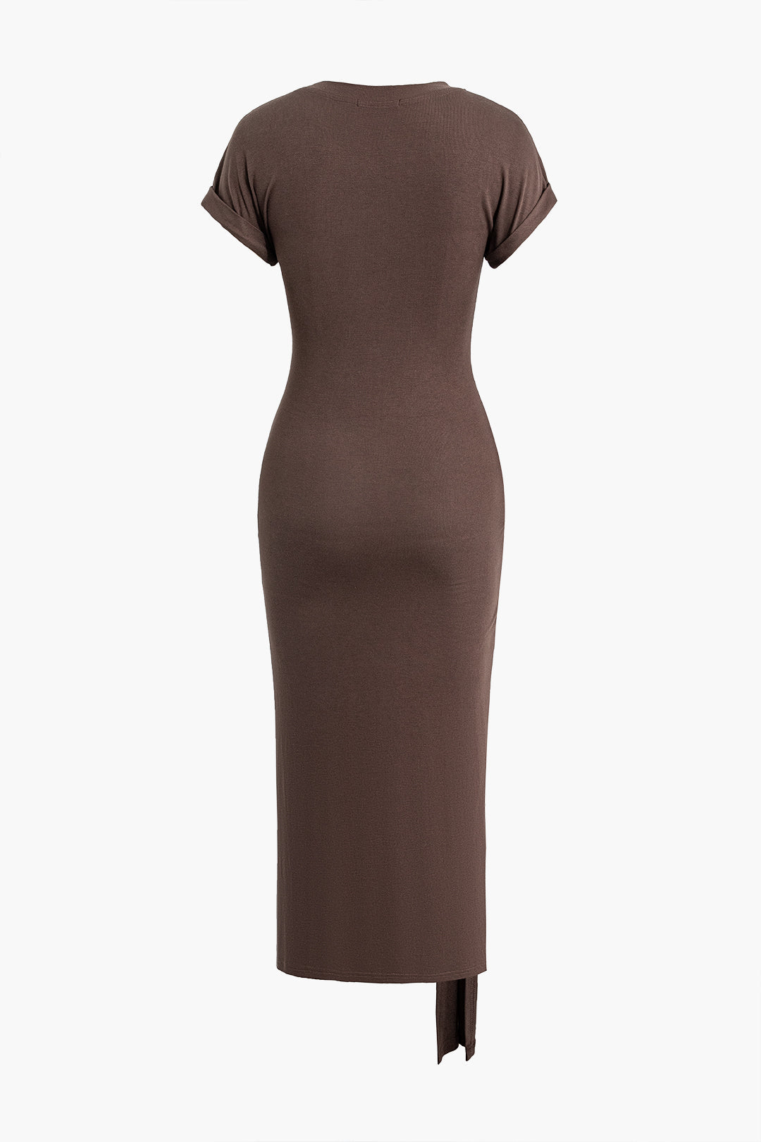 Midi Dress with Tie Neck