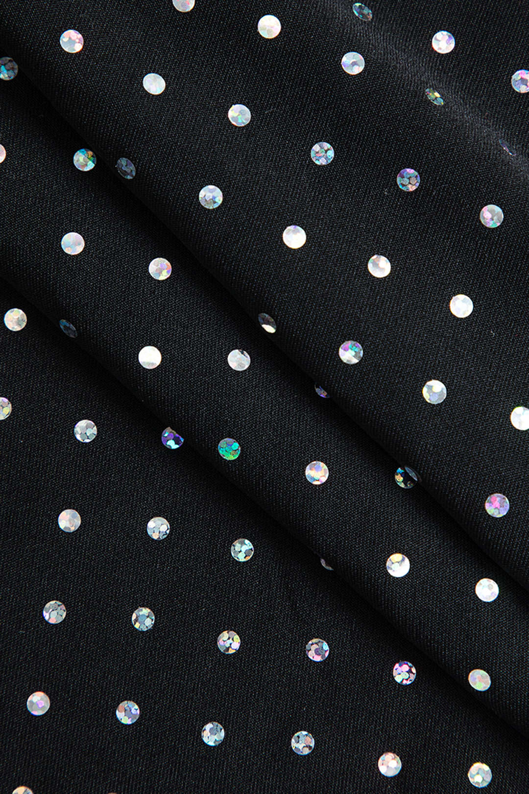 Maxikleid mit langen Ärmeln, Cutouts und Pailletten