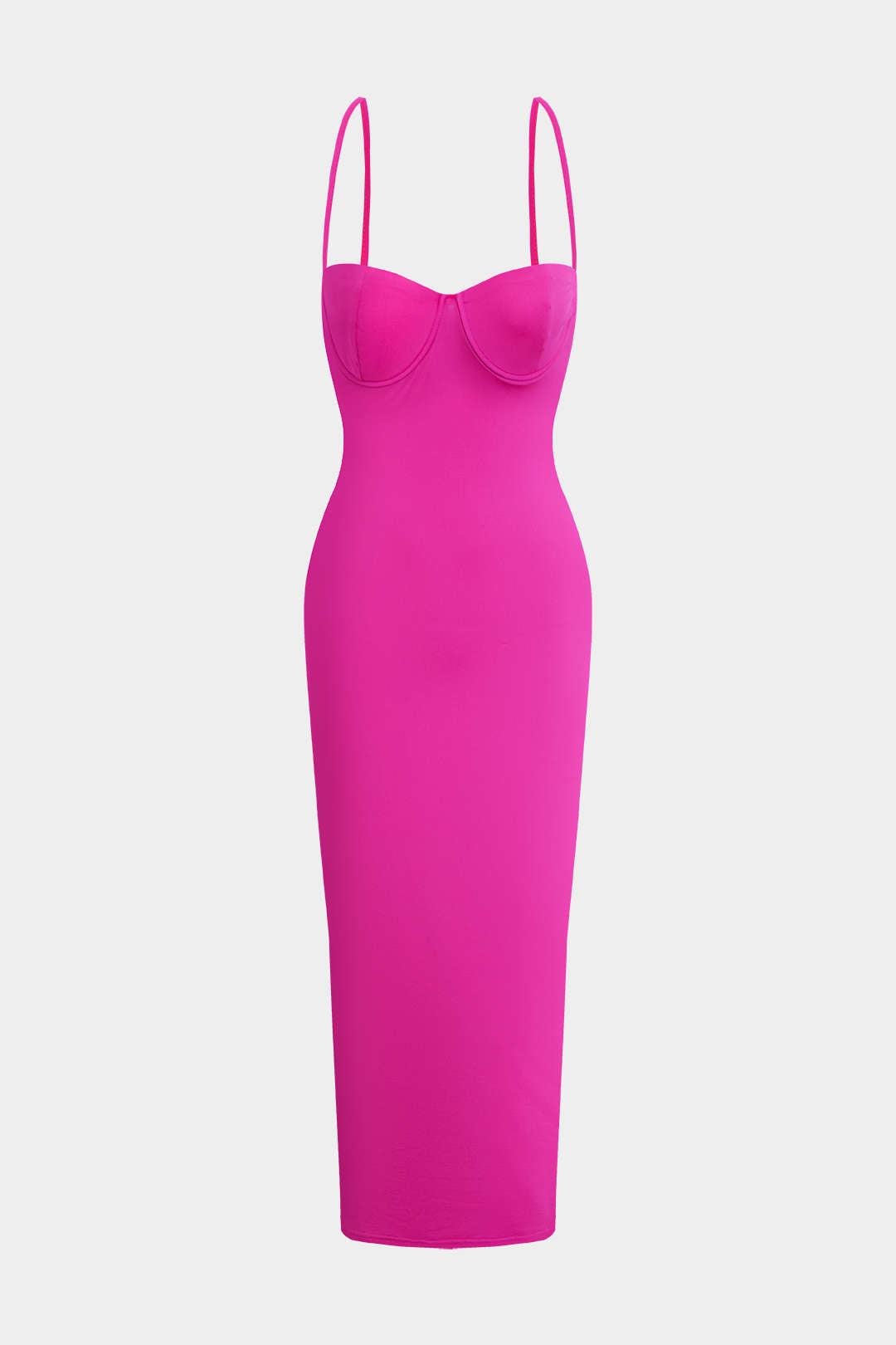 Natiné – Maxi Sukienka Slip Jednokolorowa