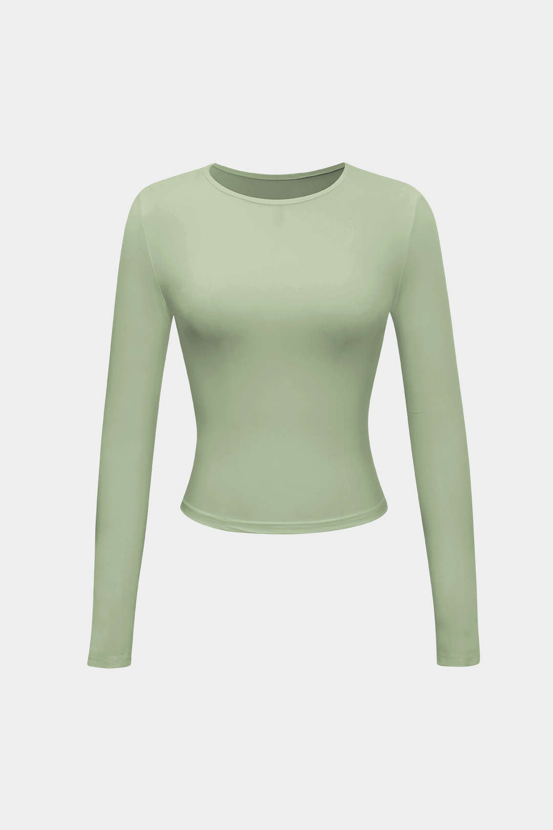 Natiné - Gładki T-shirt z Długim Rękawem