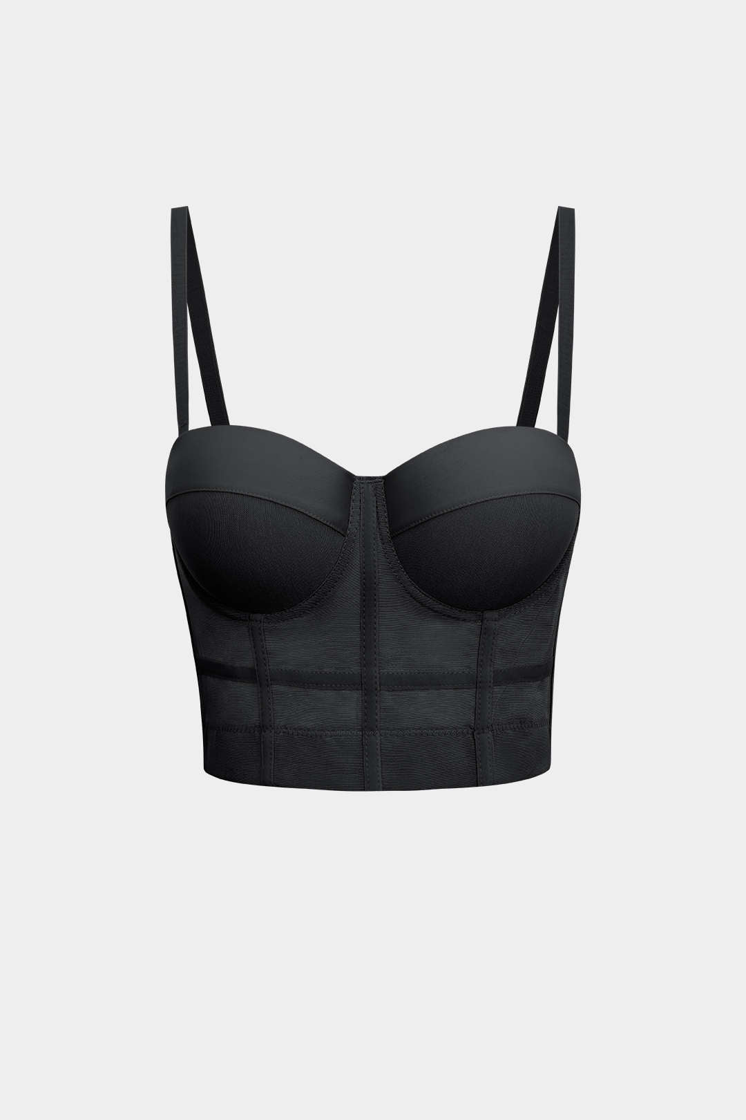 Natiné — Siatkowy Bustier z Fiszbiny