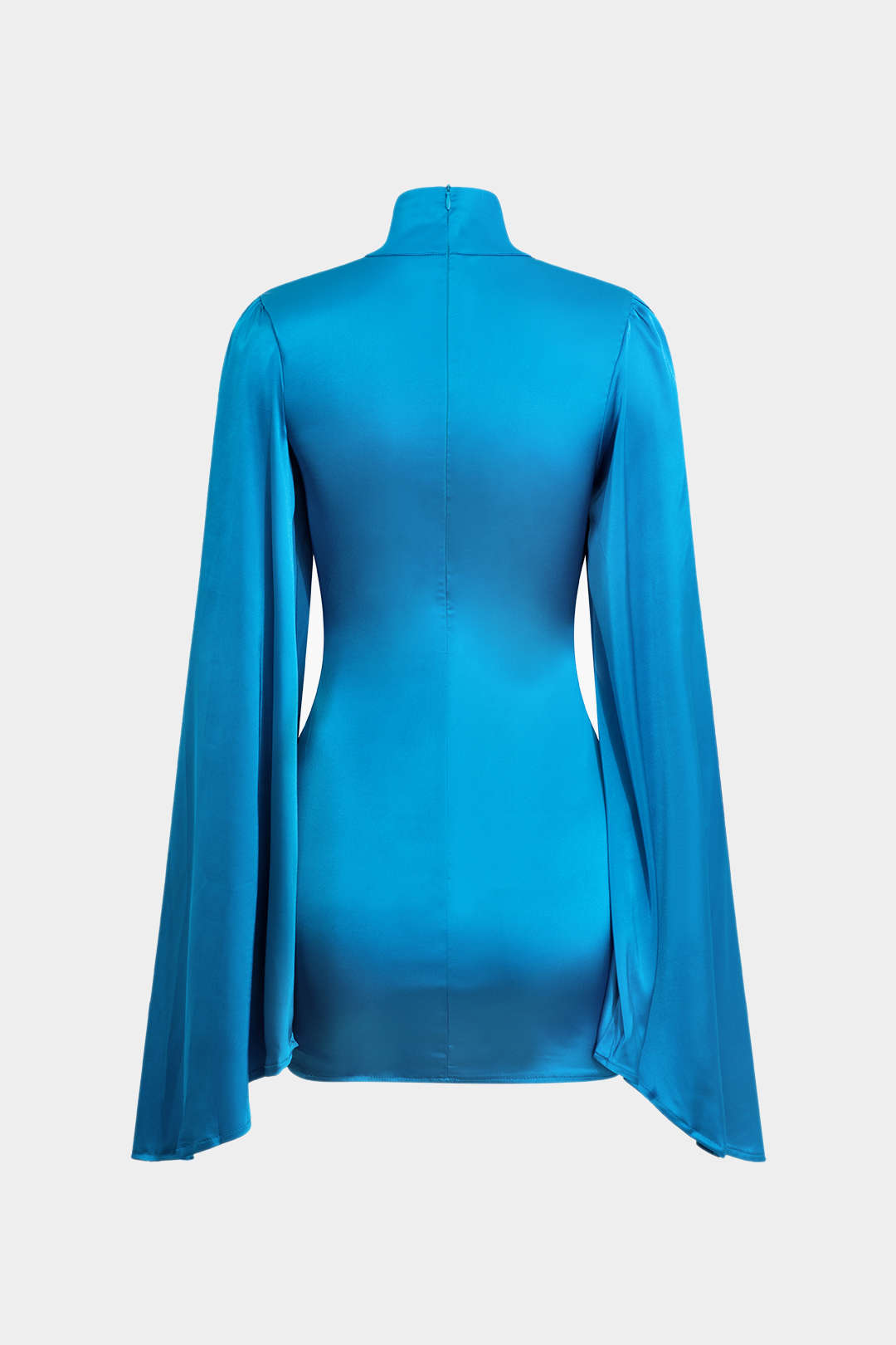 Elegancka Mini Sukienka Golfowa z Dzwonowymi Rękawami