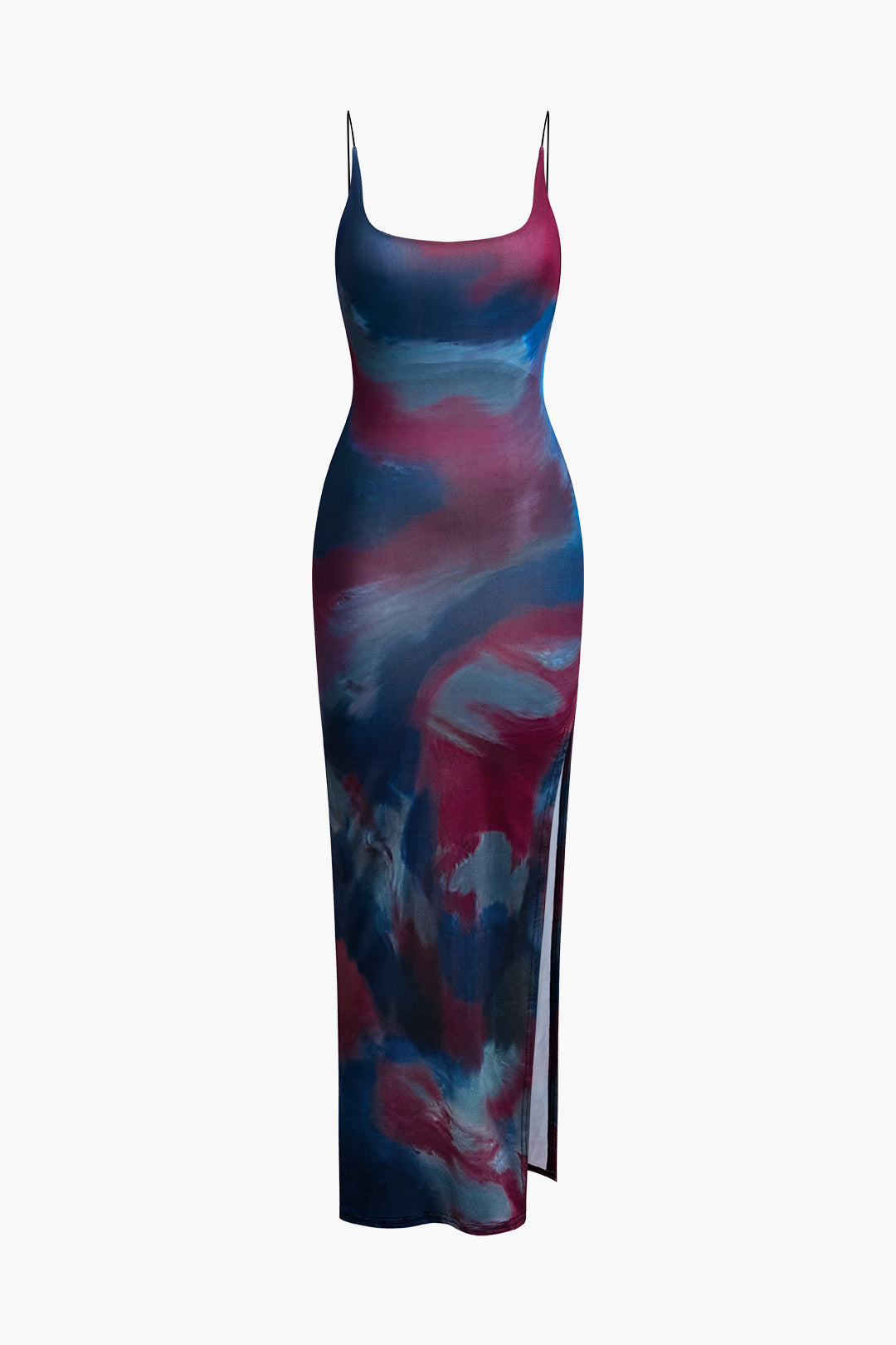 Natiné – Midi Sukienka Bez Pleców Tie Dye