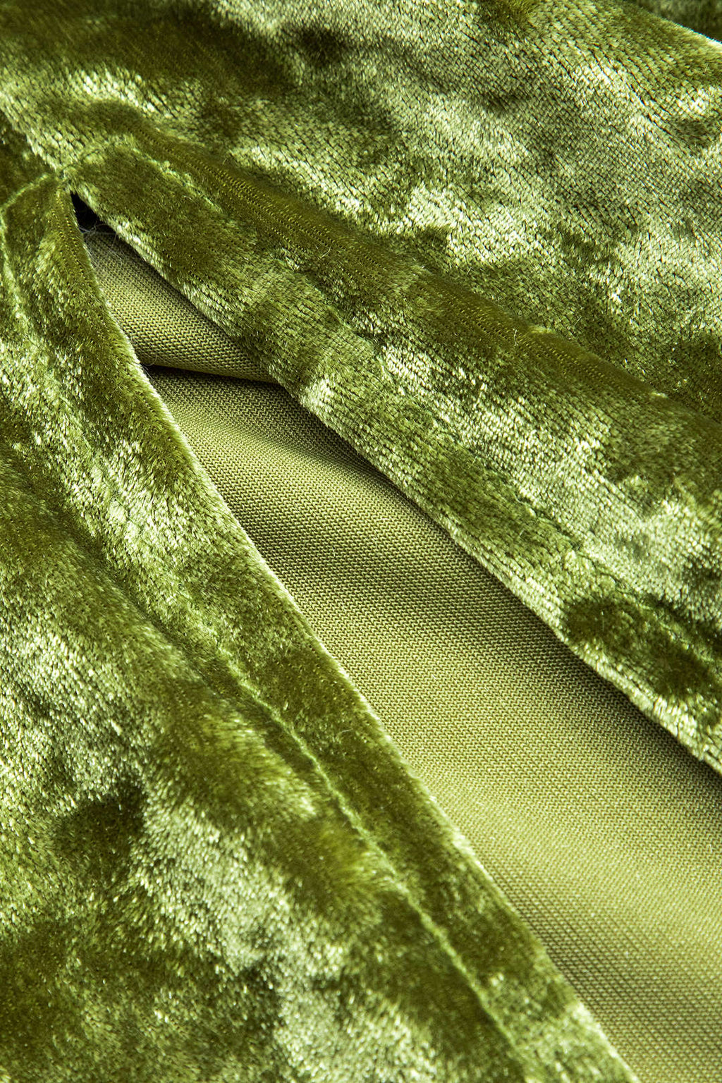 Velours-Midikleid mit Rüschen, U-Ausschnitt, rückenfrei und ärmellos