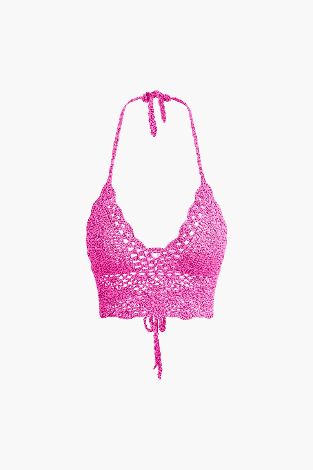 Natiné - Zestaw: Szydełkowy Top Halter i Mini Spódnica