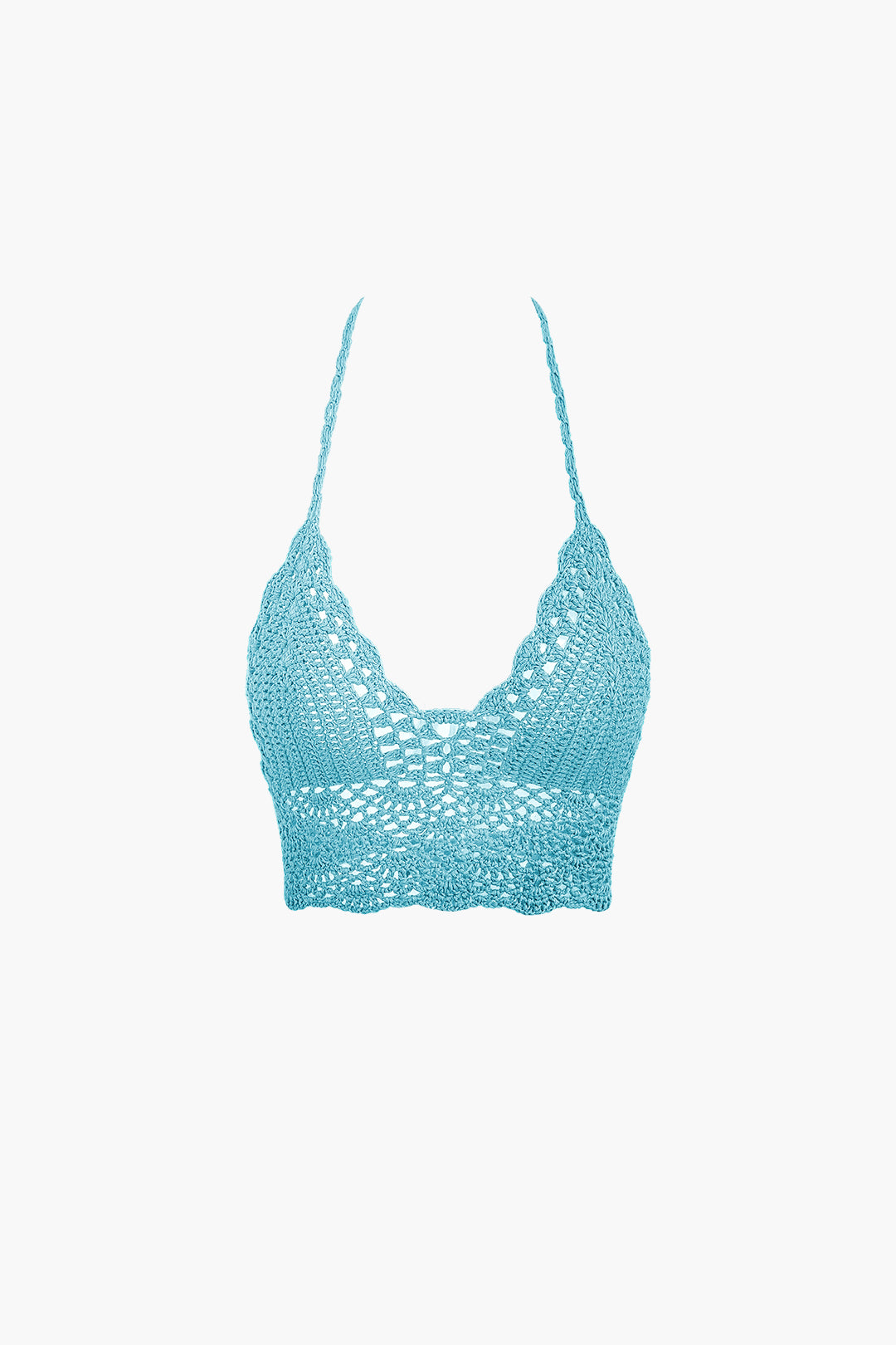Natiné - Zestaw: Szydełkowy Top Halter i Mini Spódnica