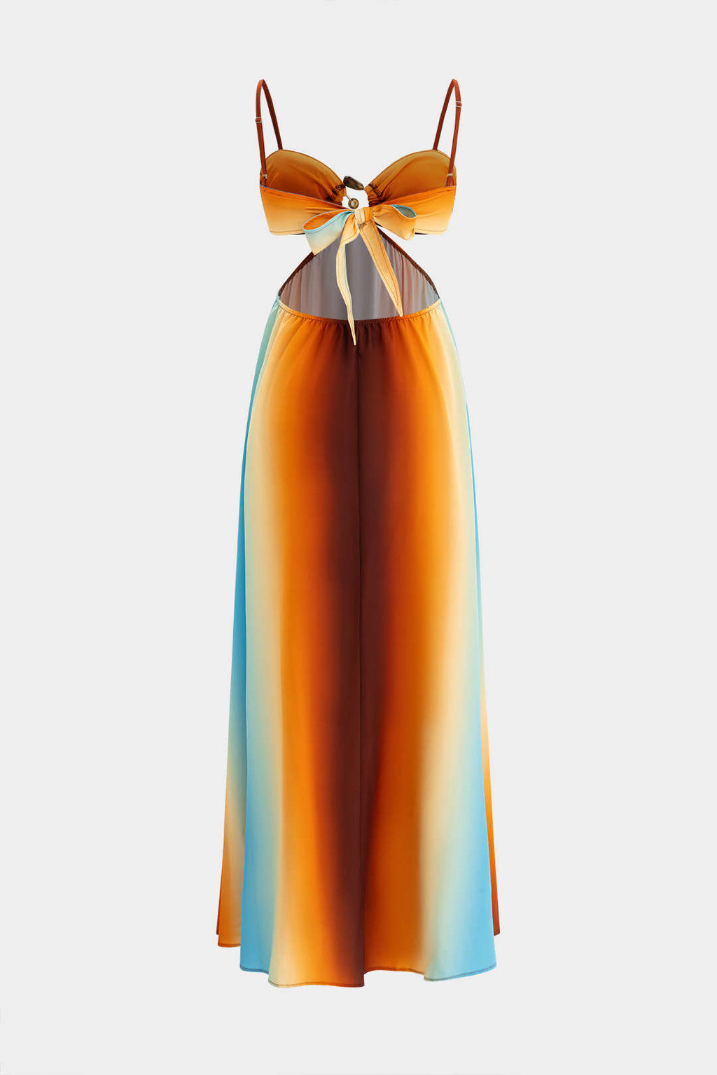 Natiné - Ombre Tęczowa Maxi Sukienka