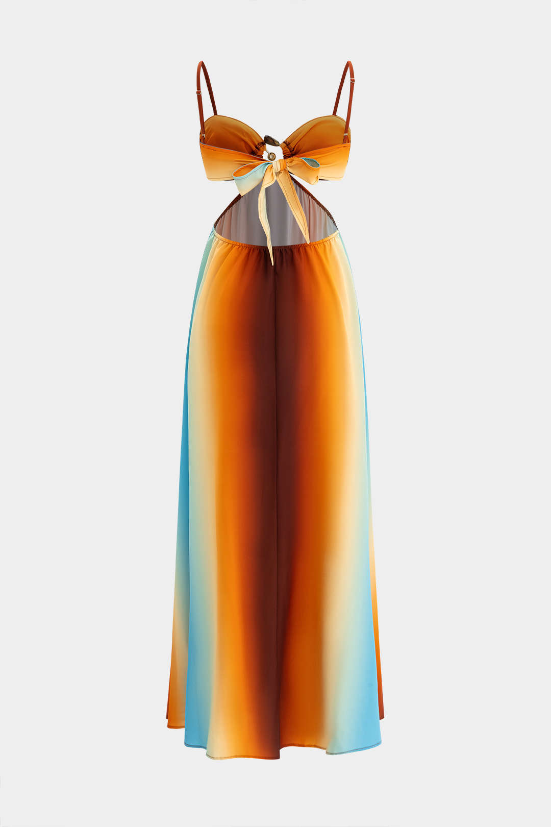 Natiné - Ombre Tęczowa Maxi Sukienka
