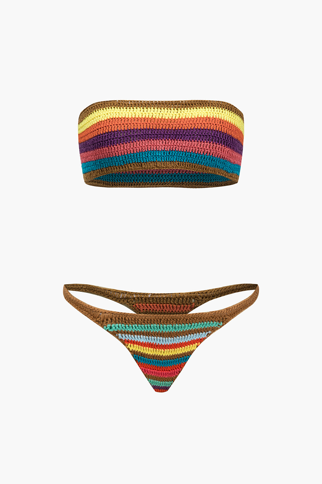 Bikini w kolorowe paski
