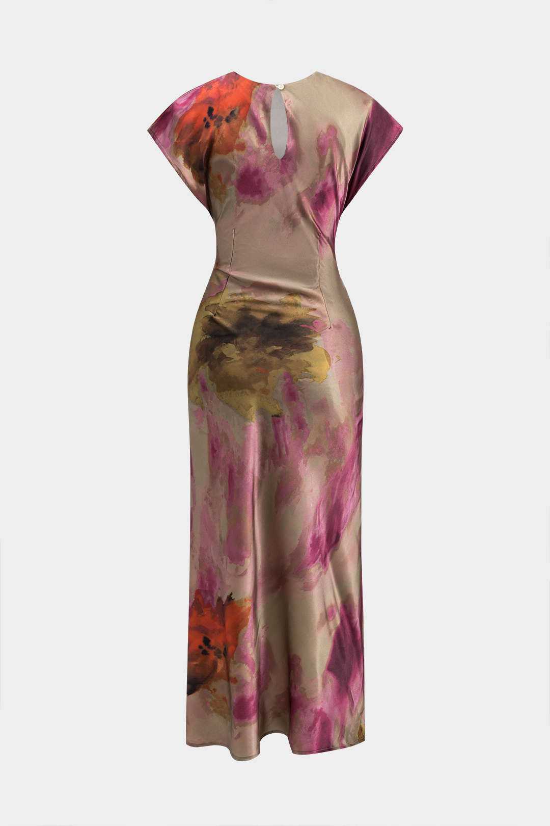 Natiné – Sukienka Midi z Wycięciami i Tie Dye