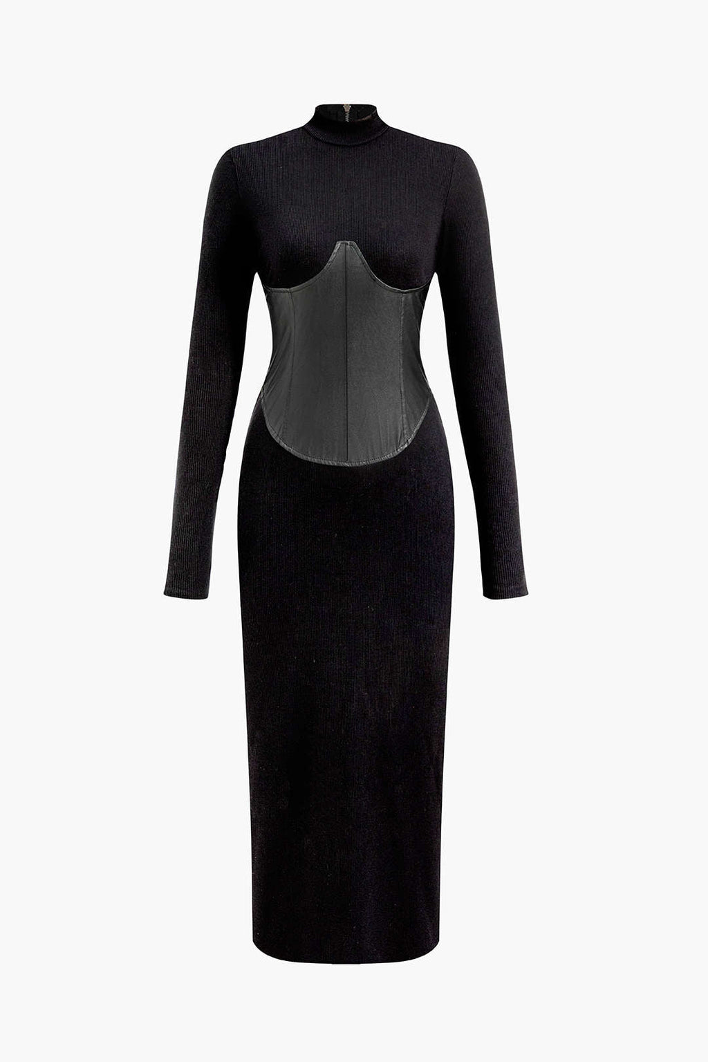 Strapazierfähiges Midikleid aus Kunstleder