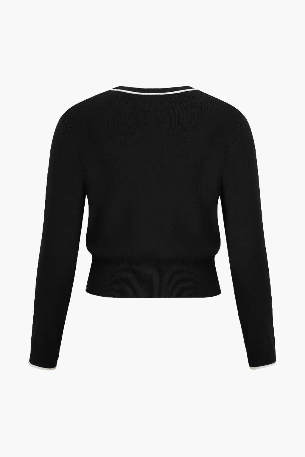 Natiné – T-shirt Plus Size z Dekoltem V i Guzikami