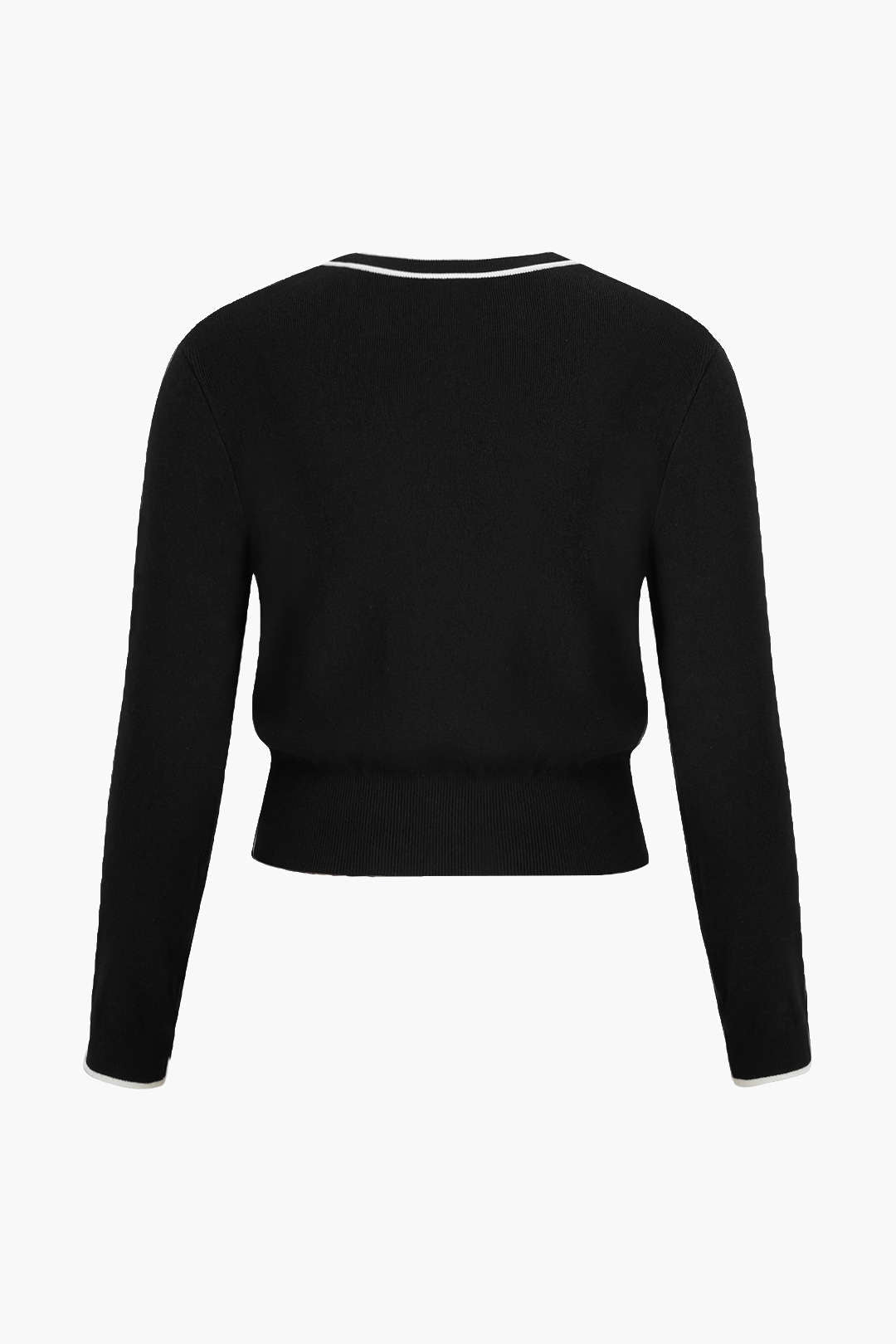 Natiné – T-shirt Plus Size z Dekoltem V i Guzikami