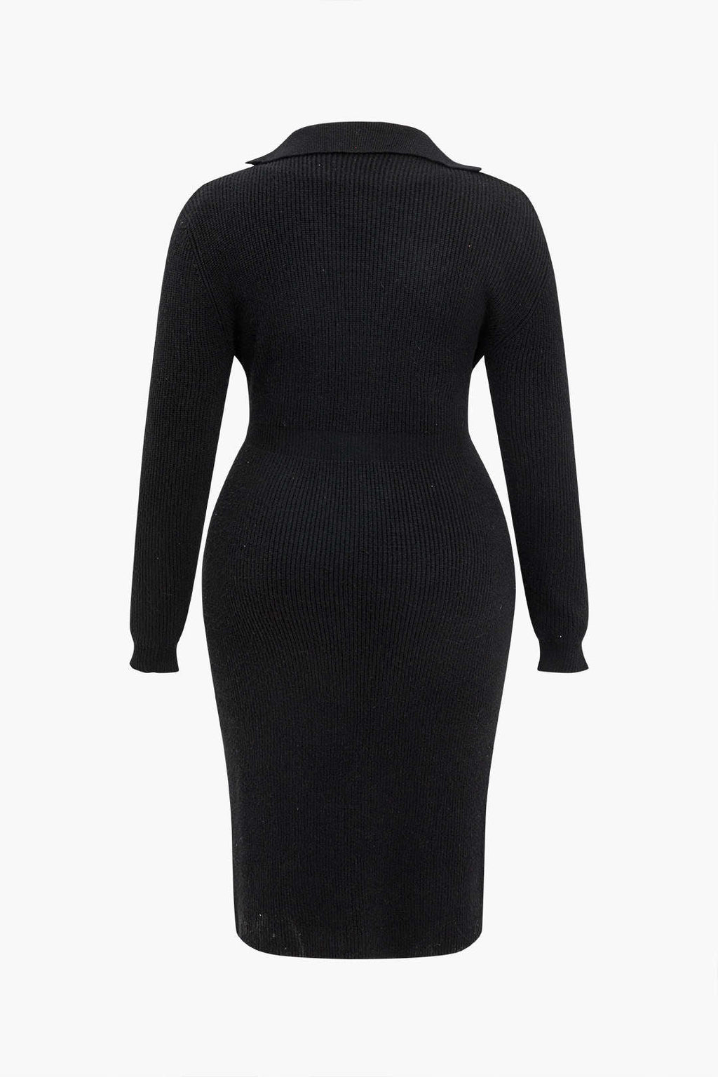 Natiné – Plus Size Dzianinowa Sukienka z Guzikami