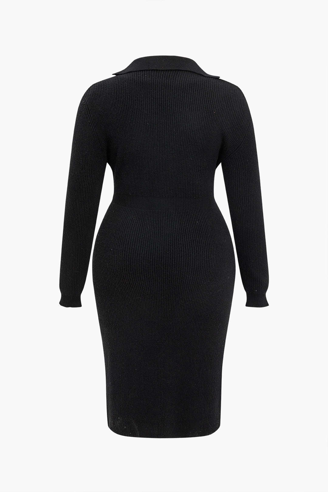 Natiné – Plus Size Dzianinowa Sukienka z Guzikami