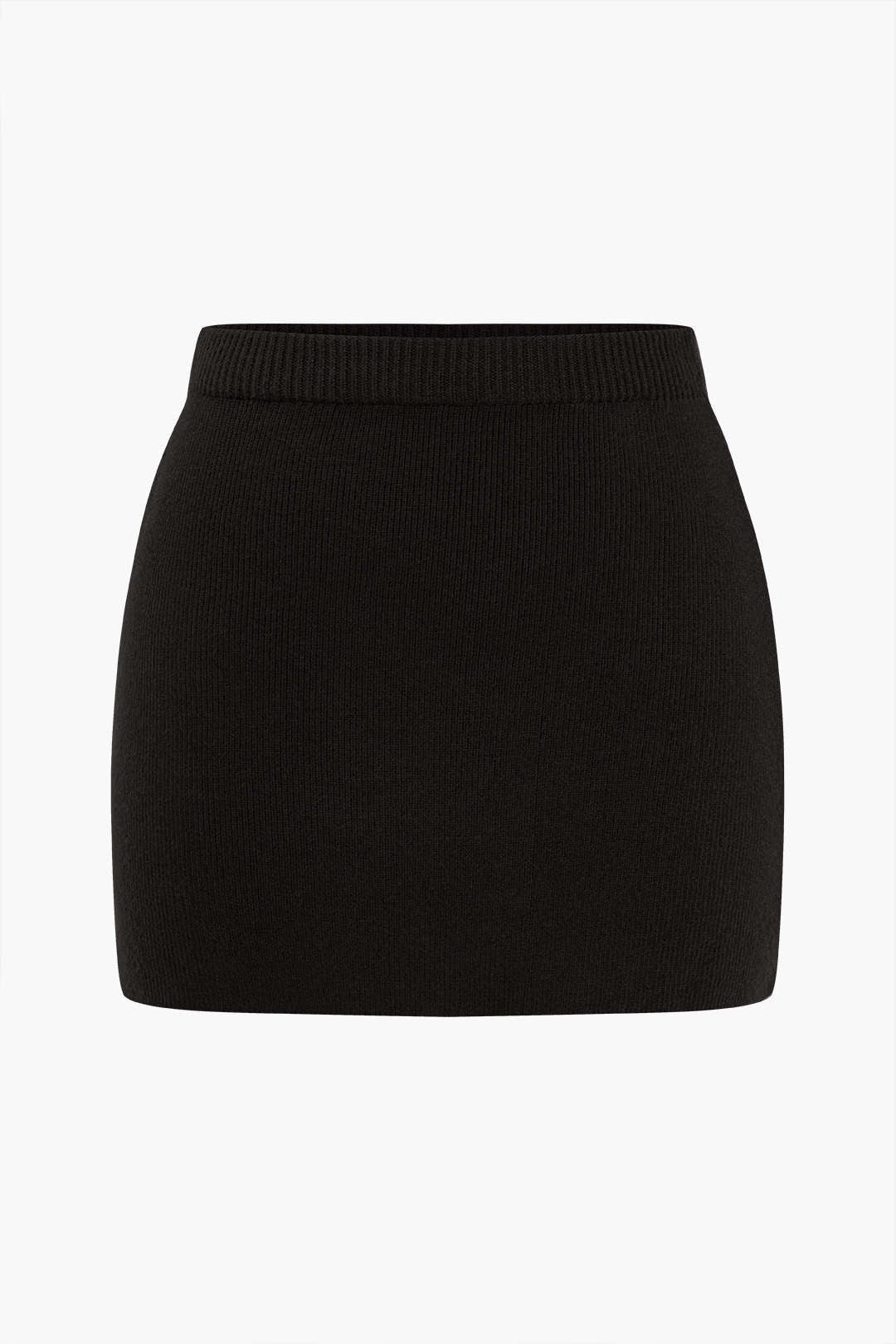 Natiné – Plus Size Mini Dzianinowa Spódnica