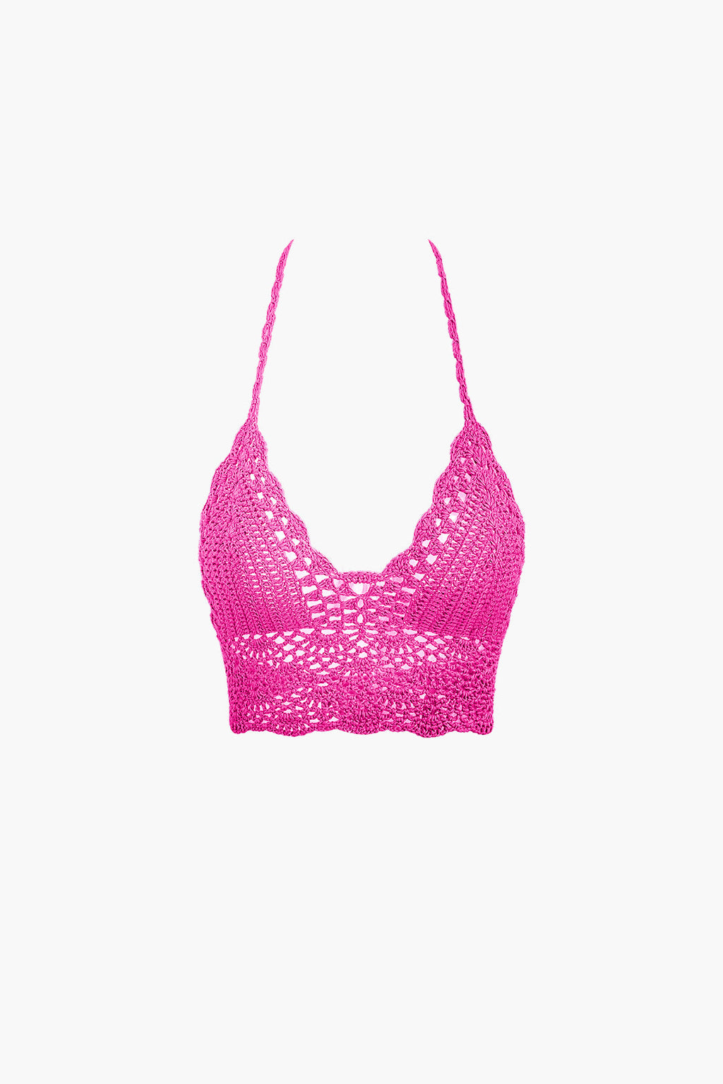 Natiné - Zestaw: Szydełkowy Top Halter i Mini Spódnica