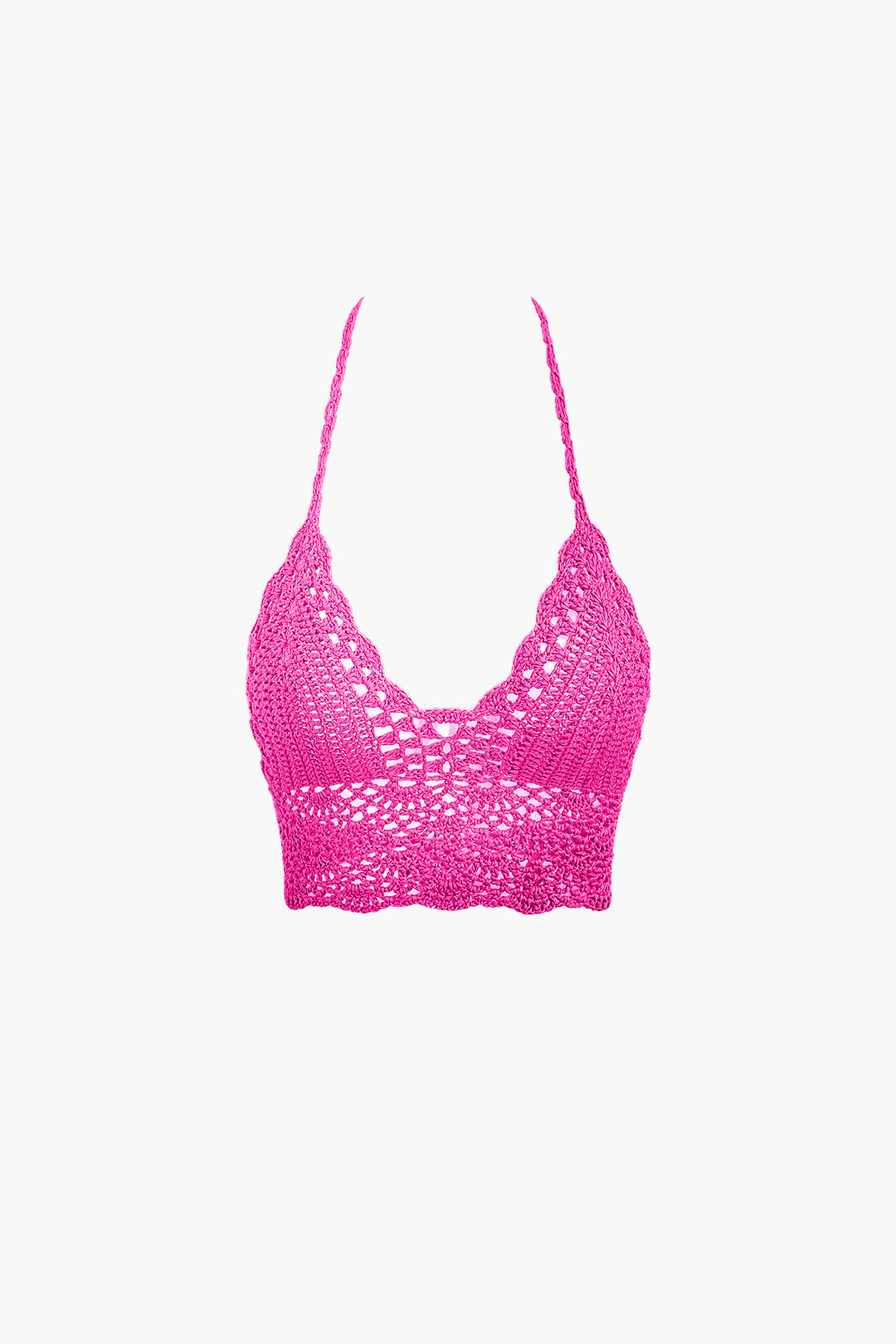Natiné - Zestaw: Szydełkowy Top Halter i Mini Spódnica