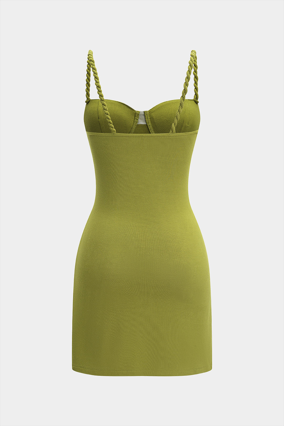 Mini Sukienka z Ramiączkami i Fasonem Bustier