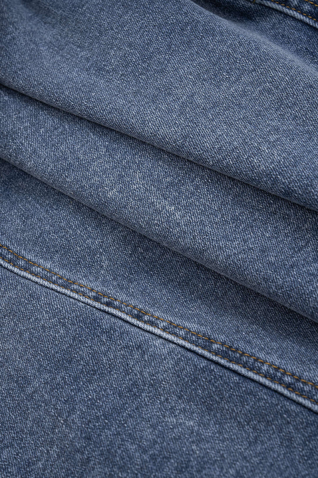 Denim Asymmetry Button Skirt