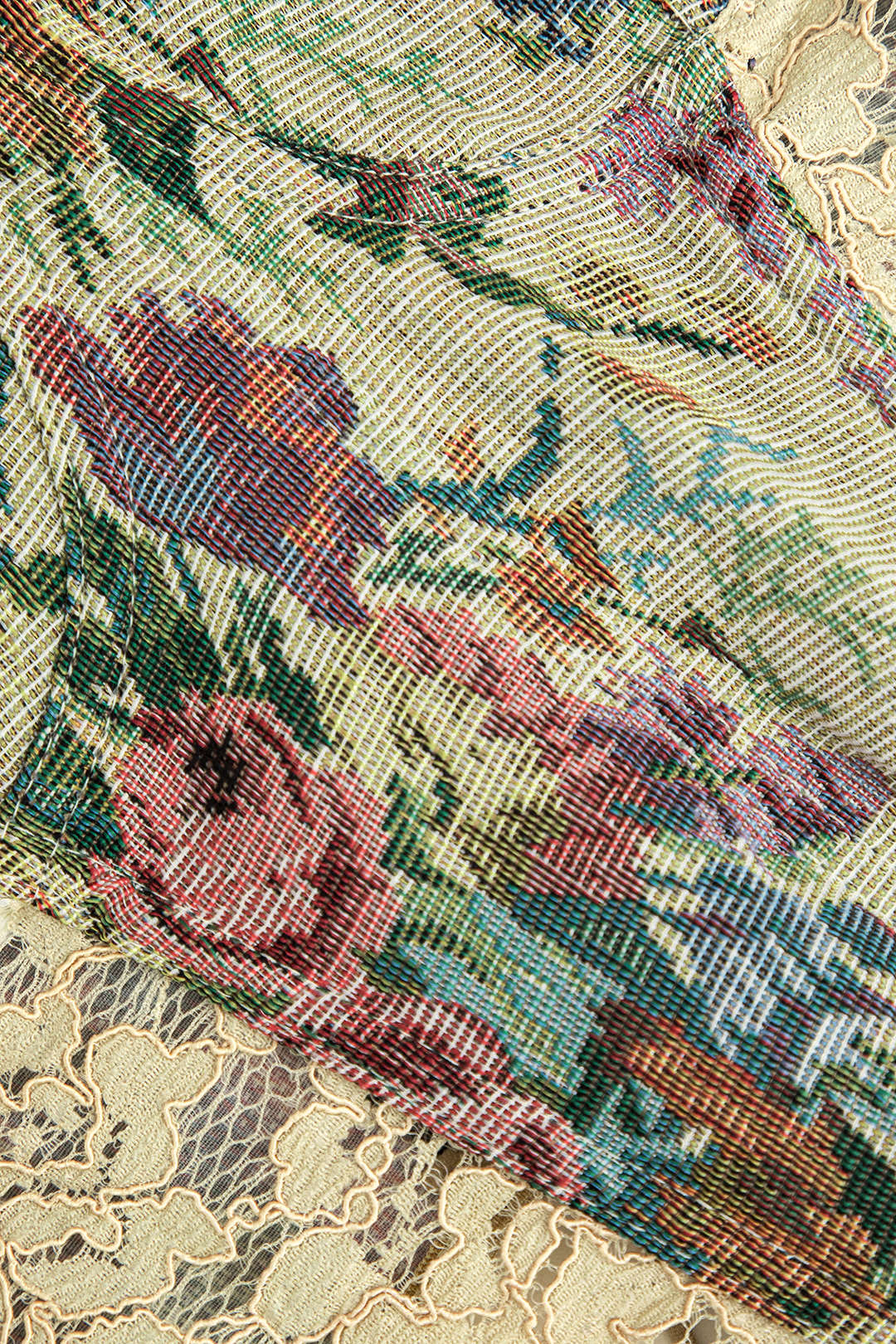 Natiné – Top z koronki wiązany jak gorset w stylu vintage